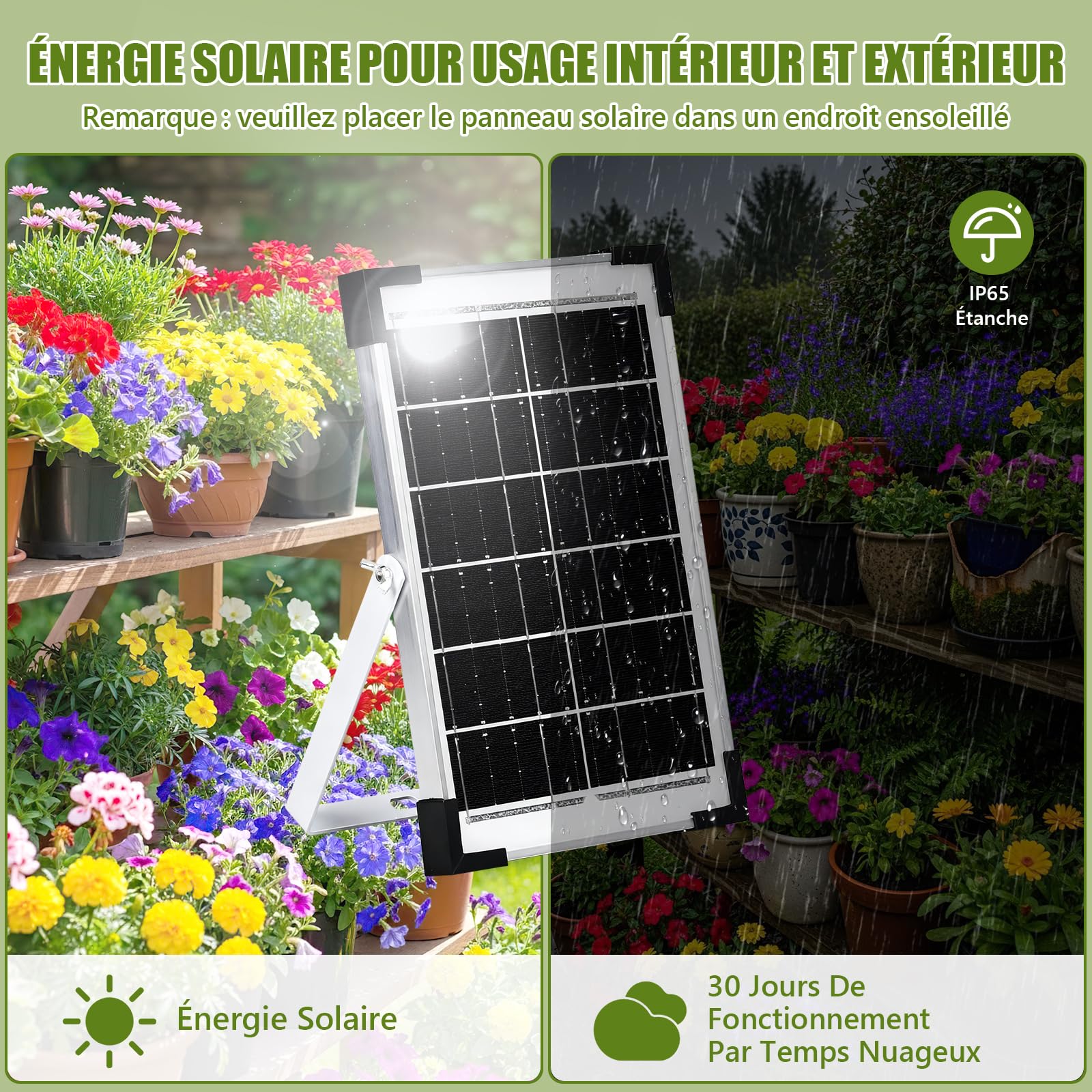 Kit Arrosage Automatique Solaire pour Jardin, Systeme D'irrigation Goutte à Goutte pour 30 Plantes les Vacances avec Minuterie+Tuyau de 35M, Systeme Arrosage Automatique pour Jardin,Plantes de Balcon