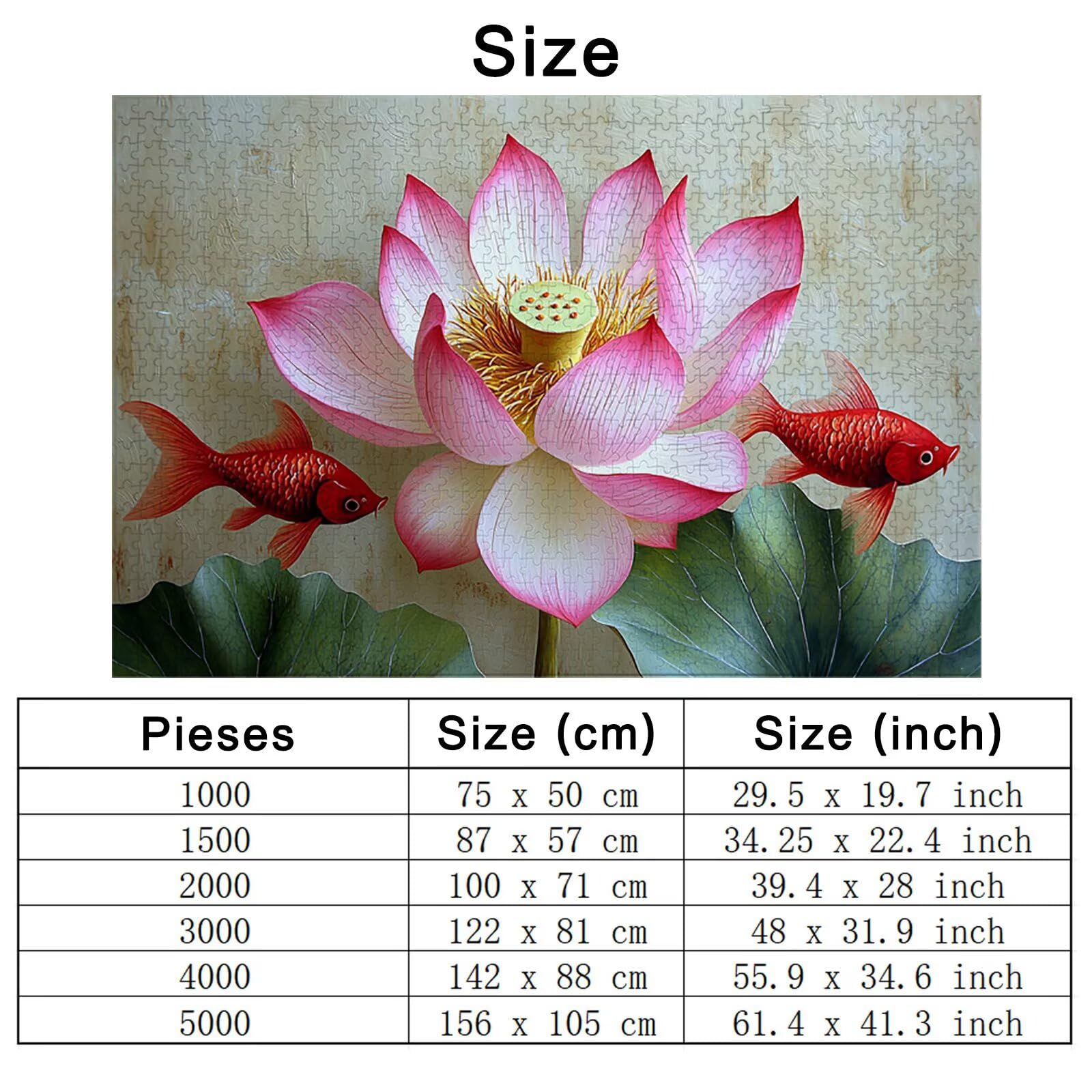 Puzzle dla dorosłych 2000, puzzle lotosu dla dorosłych, 2000 sztuk, drewniane puzzle z wykwintnym pudełkiem, niemożliwe puzzle do dekoracji wnętrz, prezenty dla kobiet/mężczyzn, -3815