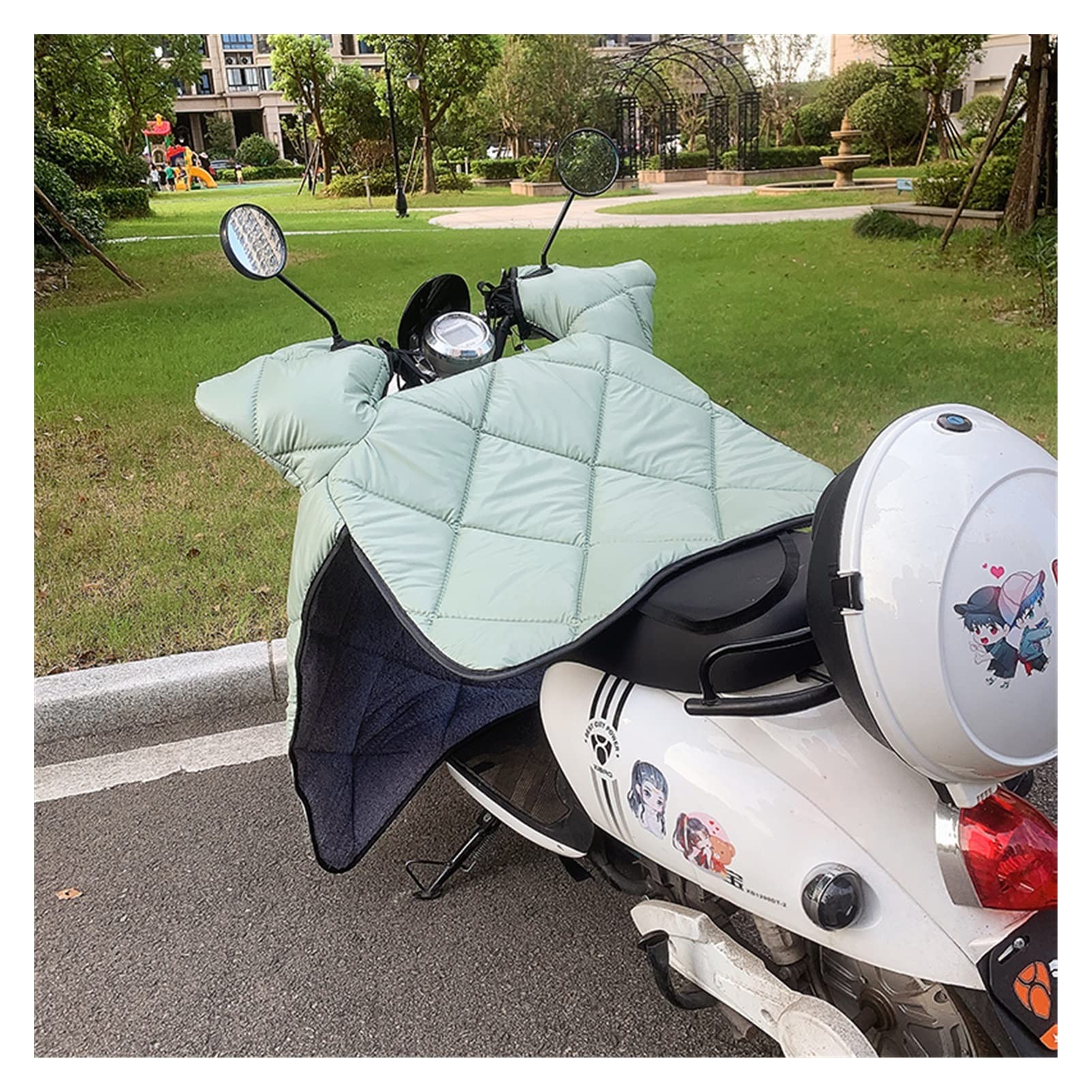 Générique Tablier Scooter, Couvre Jambe Scooter Wind Winter Batterie de Voitures Moto Hiver Universal Coupe-Vent est Chaud et Plus épaississement Velours(1)