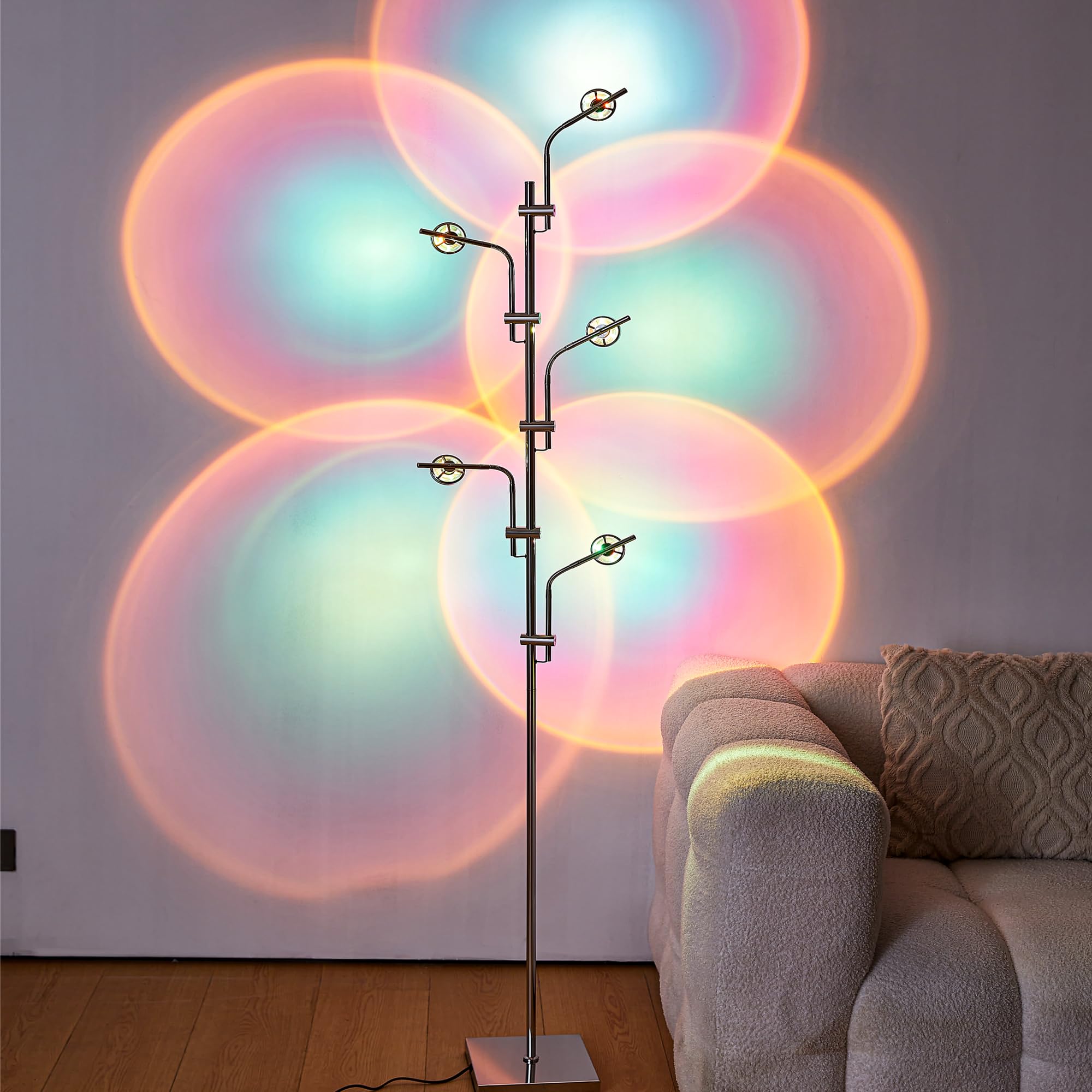 MECTISASU Unique 5 Multi Head Sunset Lamp Projector LED Corner