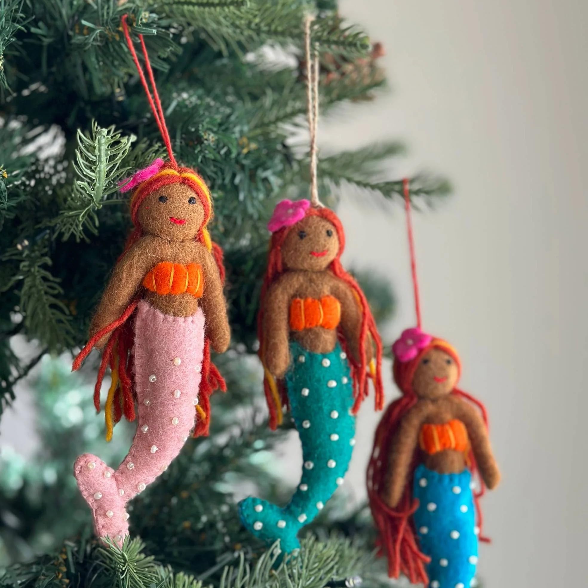 Amazon.co.jp: 【羊毛フェルト】クリスマスオーナメント ハワイアン