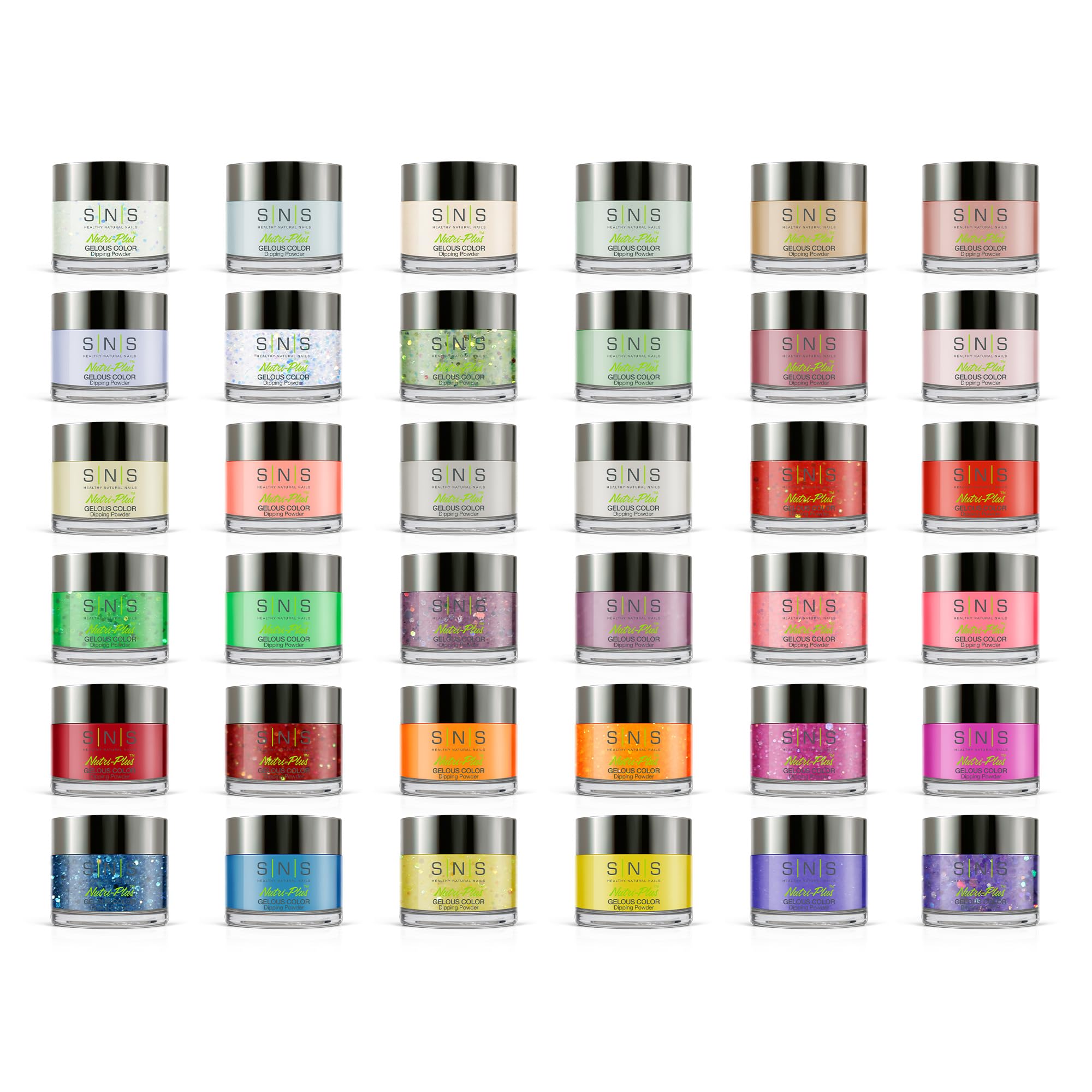 SNS Nails Dip Powder Kit Gelous Color Dipping Powder Set - Destination Wedding Master Set 36-Piece Set -