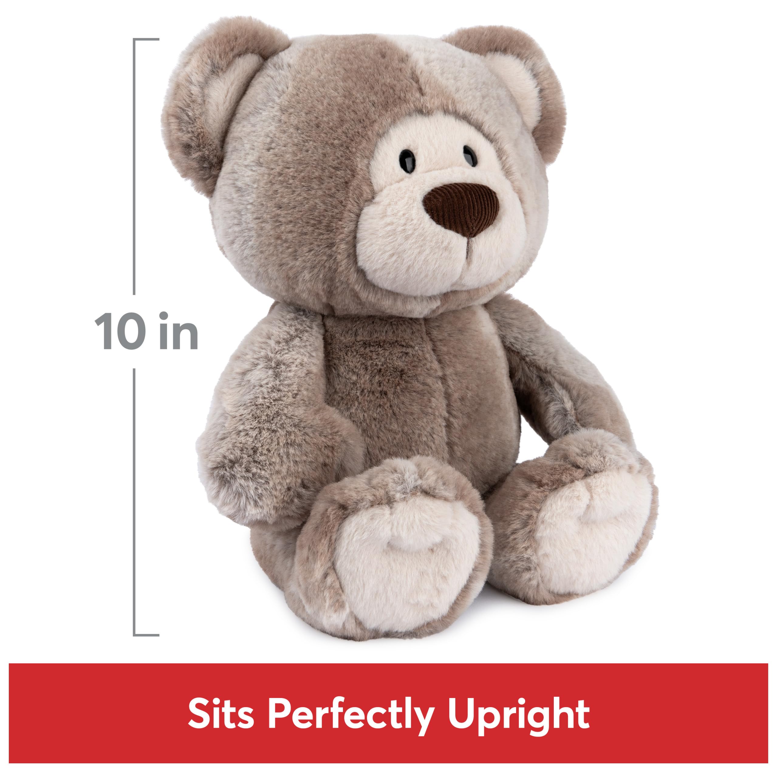GUND Mukki Teddybär, Premium Stofftier ab 1 Jahren, Braun/Creme, 25,4 cm