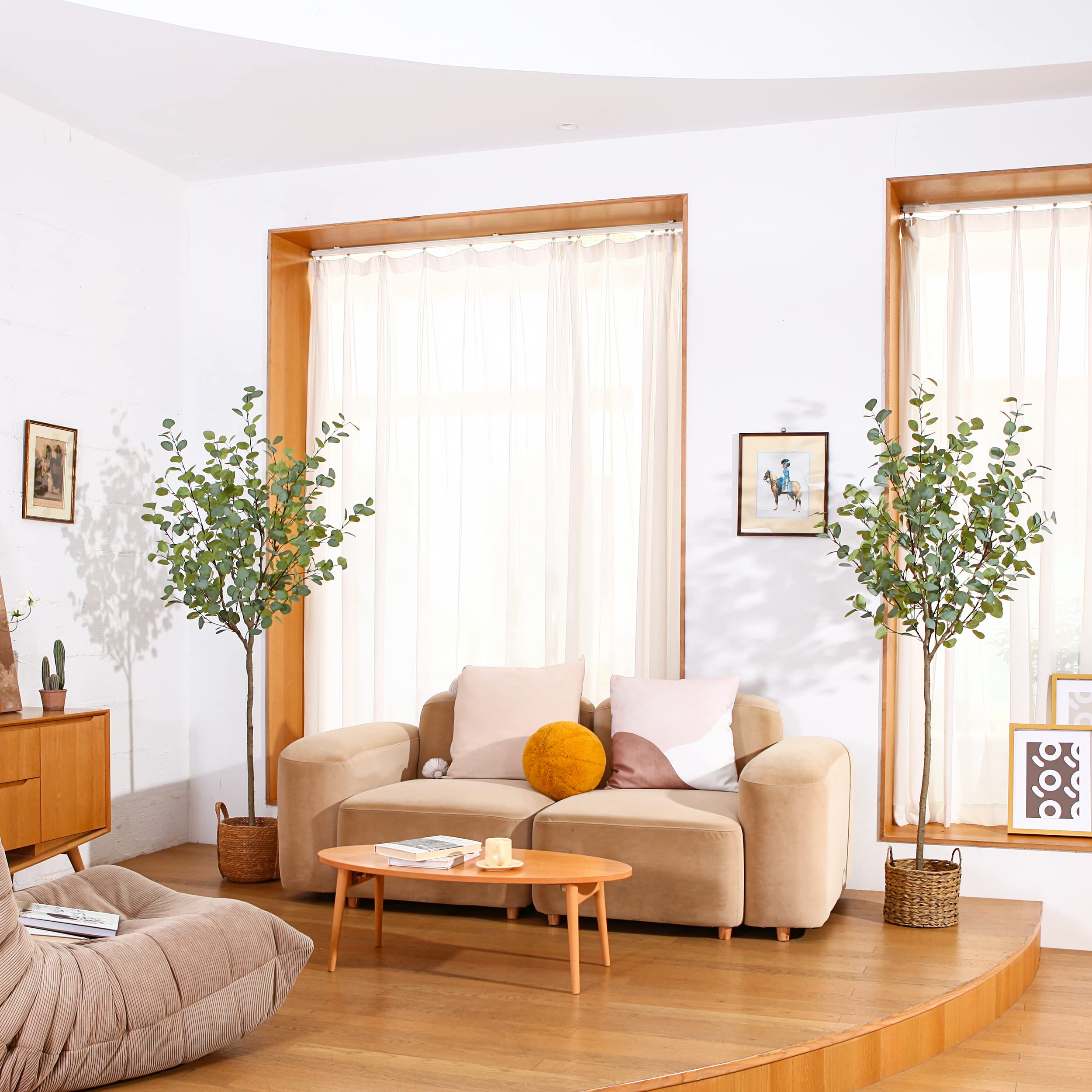 Eucalyptus decoratie kunstplanten eucalyptustakken 34cm