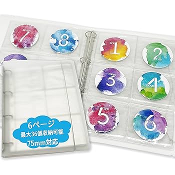 Amazon | 缶バッジ 収納 75mm ファイル ホルダー - 6ページ