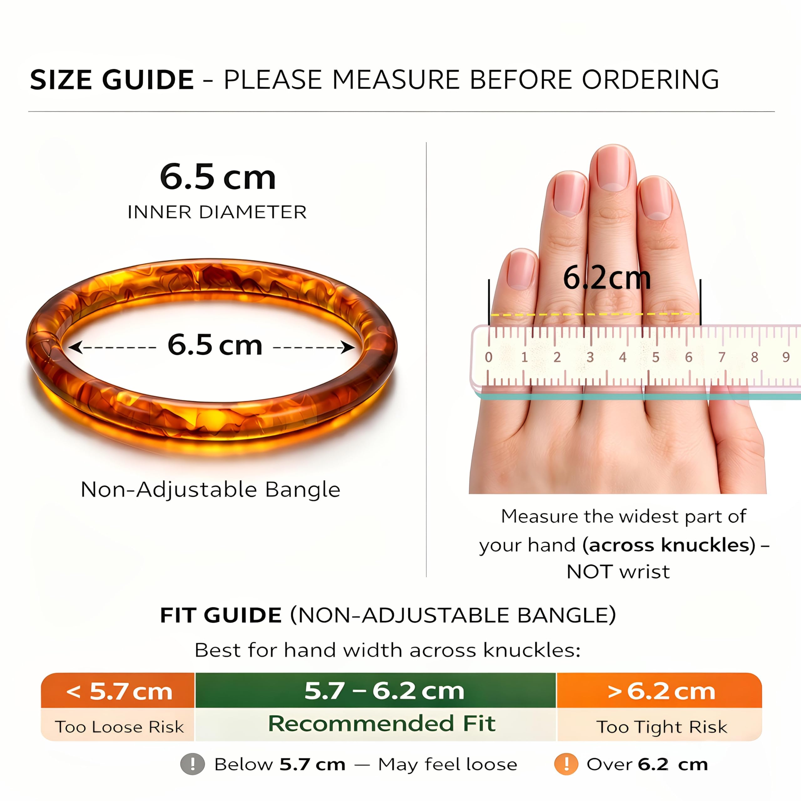 ÌF ME Acrylic Bangles Bracelets For Women, Maillard Lightweight Chunky Resin Bracelets, Premium Fall Winter Boho Jewelry Gift view 2