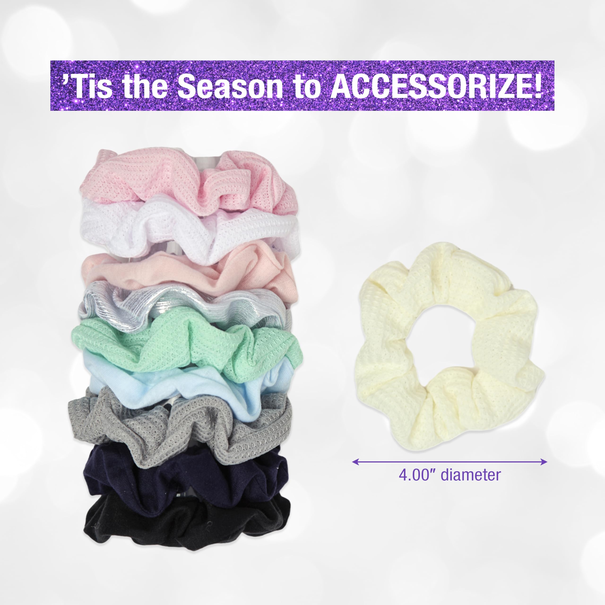 Amazon.com : Scunci by Conair 10pk Scrunchie Gift Box - hair  display picture 3