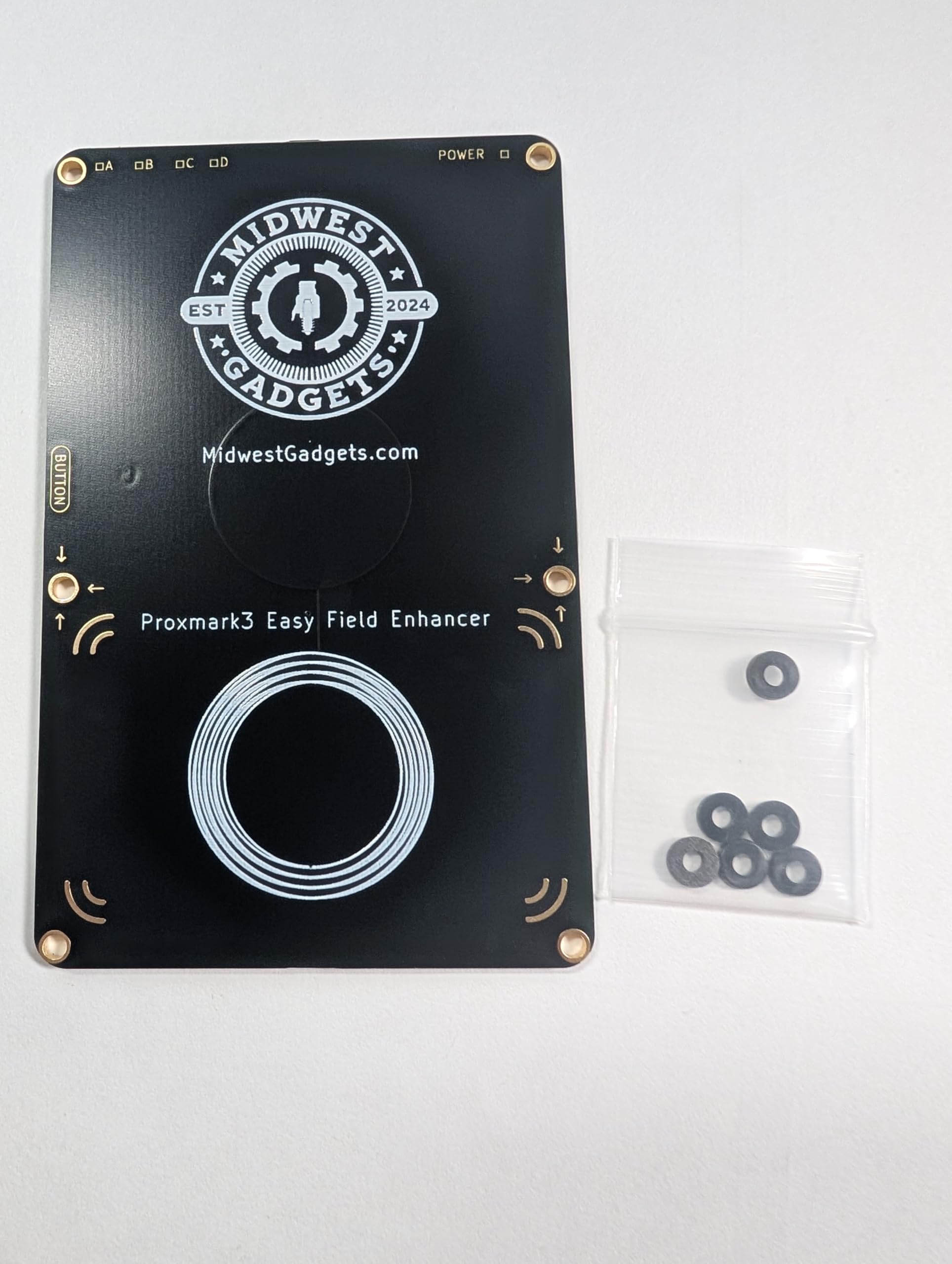 Proxmark3 Easy Field Enhancers (Black/Gold Thin)