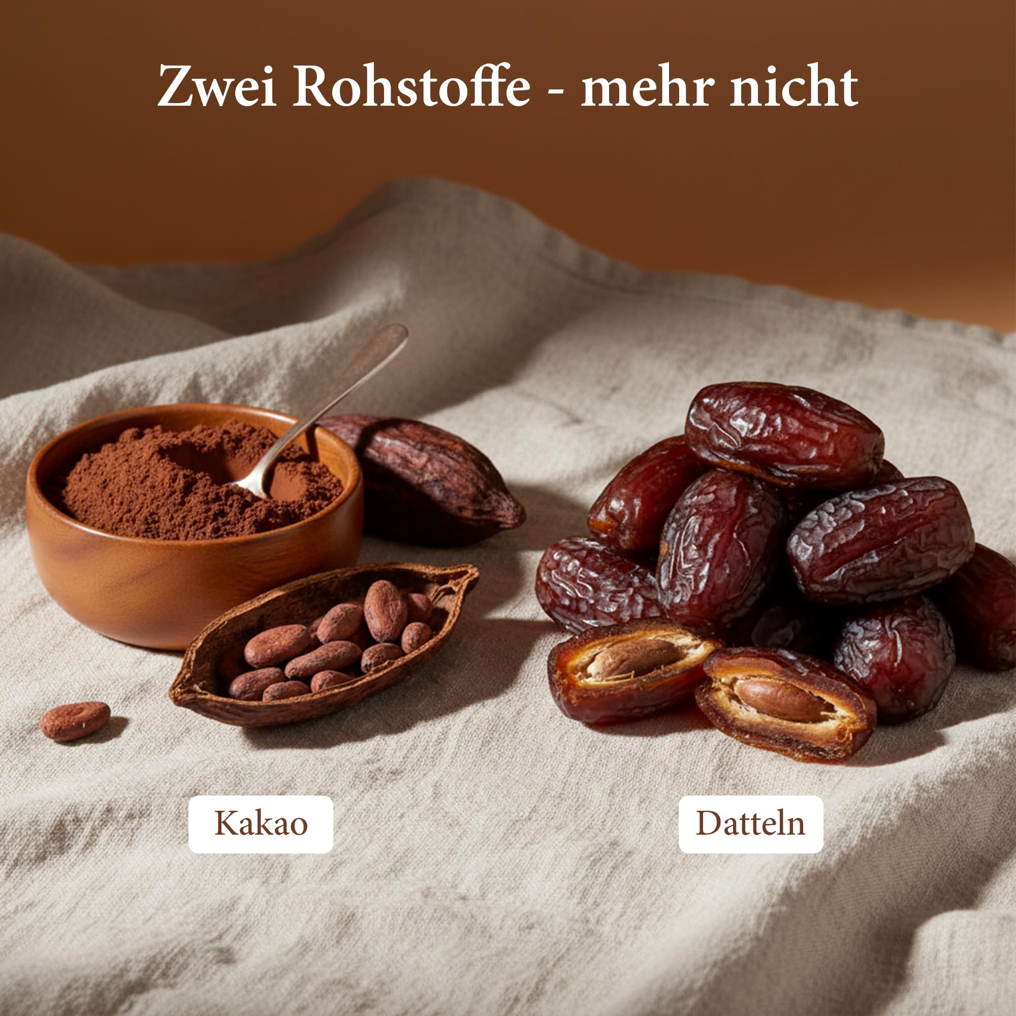 Makri Dattelschokolade Schokodrops 59% Kakao Vegan Bio Fair gehandelt ohne raffinierten Zucker 1 kg