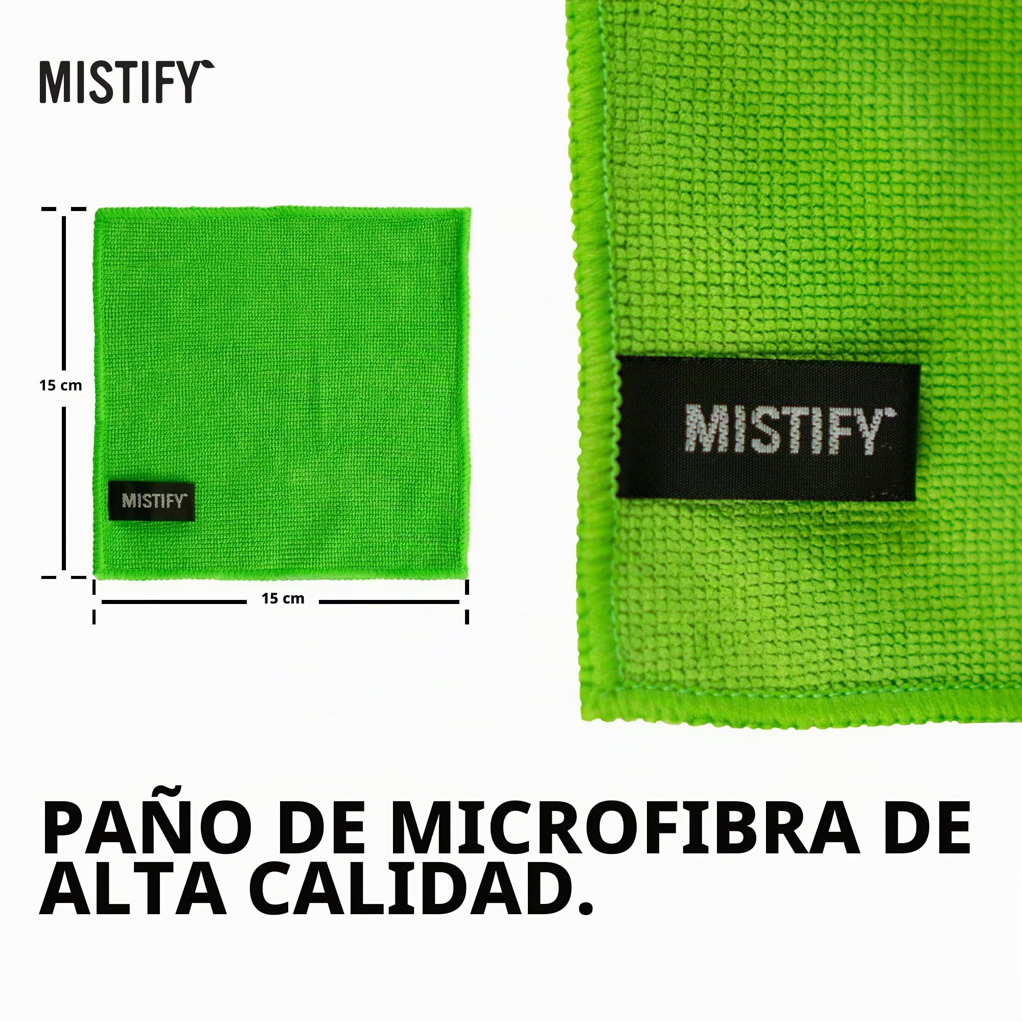 Mistify MIST-SC1-40ML - Spray Natural de Pantalla + Gamuza Microfibra antibacteriana, Transparente