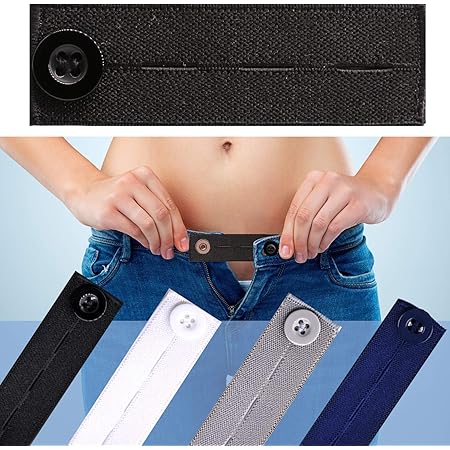 Elastic Waist Extenders 6 Pack Adjustable Waistband Expanders For Men