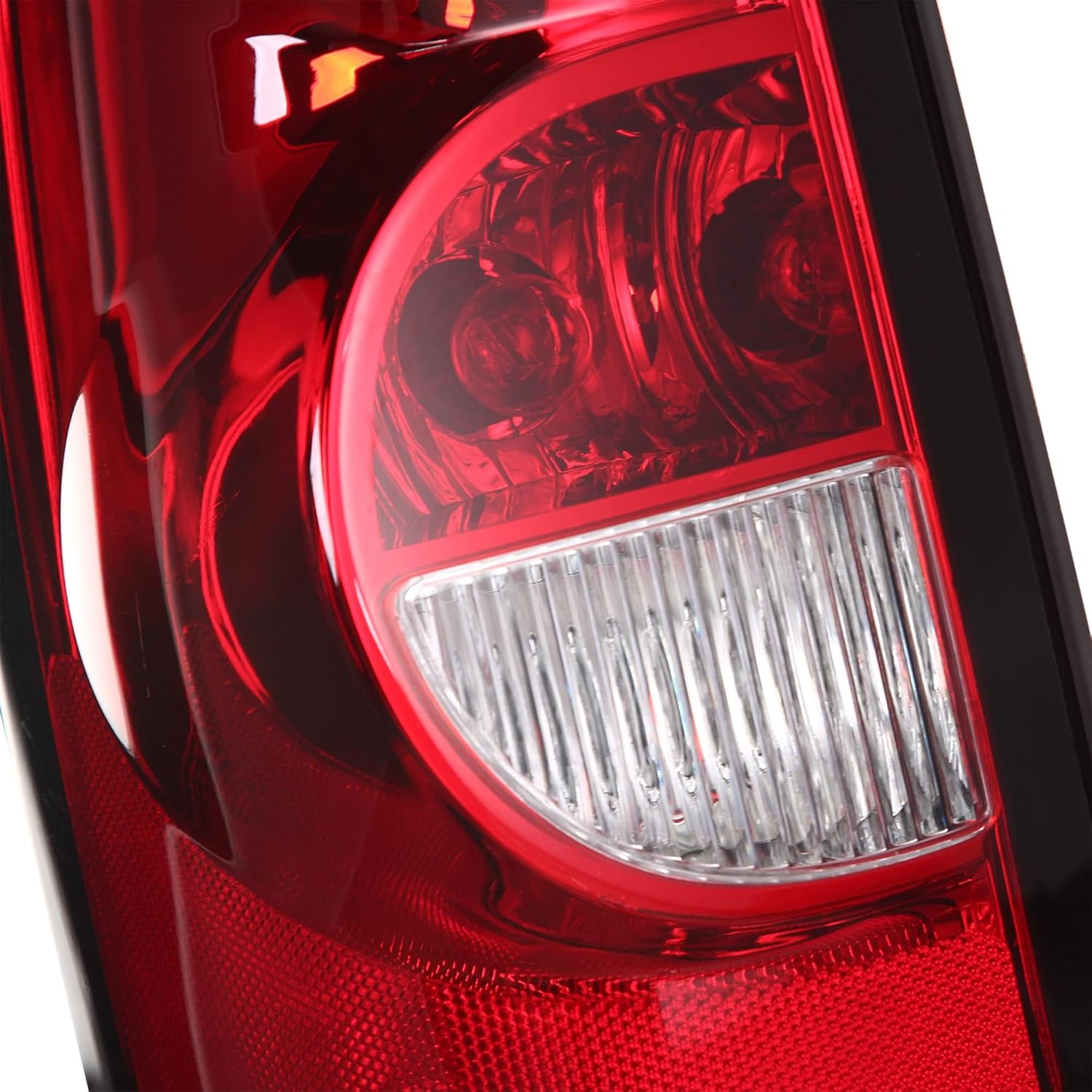 Headlights Tail Lights Assembly Combo Compatible with 2003-2006 Chevy Silverado 1500 2500 & HD Models, Chrome Housing Amber Side Headlamp + Taillight Rear Brake Lamp