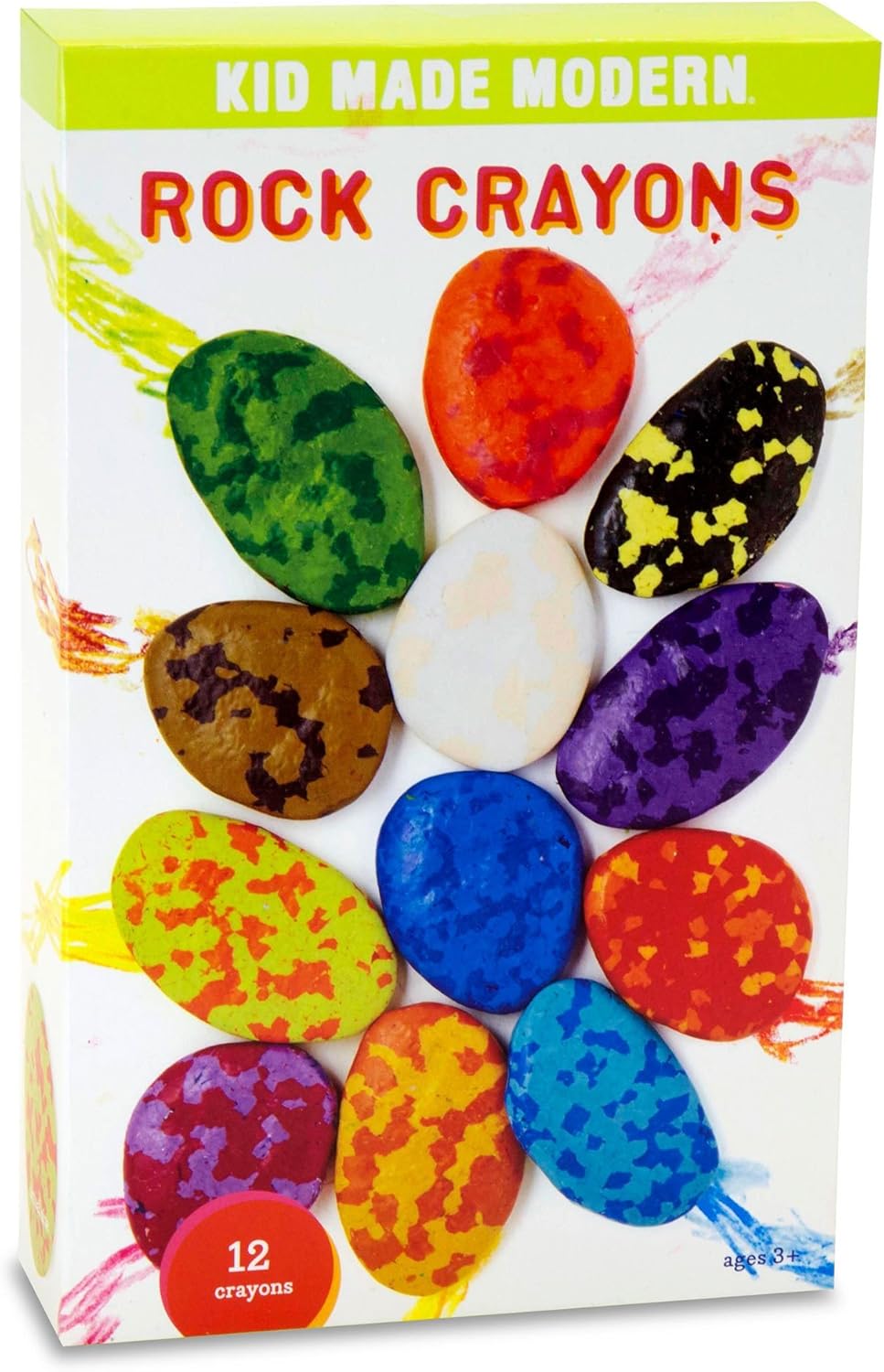 Kid Made Modern Gem Jackpot Crayon Set - 12 Fun Shaped Coloring Crayons: Toys & Games