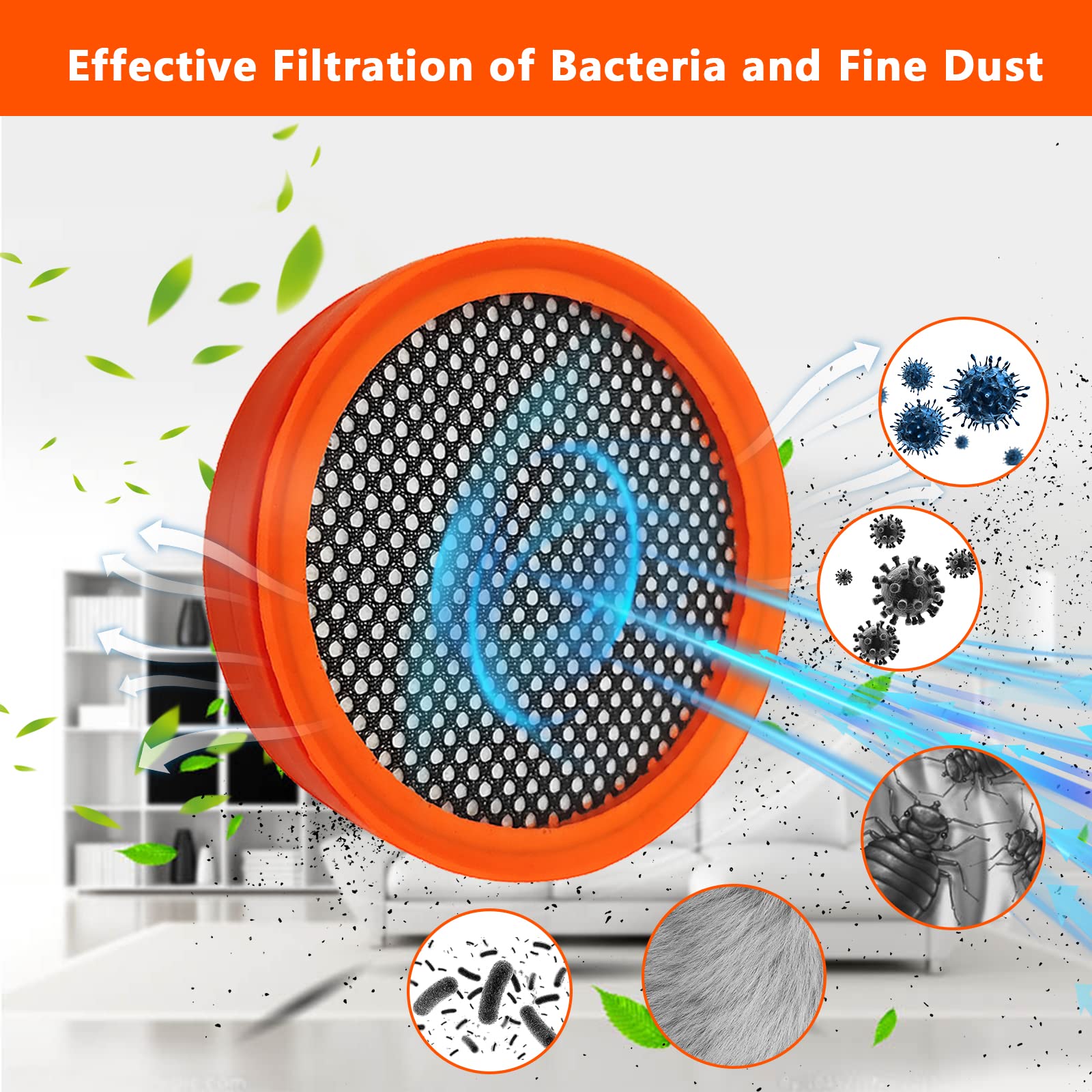 Vhbw 2x filtro compatibile con Tefal Air Force 560 TY9479WO, TY9490WO aspirapolvere a batteria - Filtro in spugna | Leroy Merlin