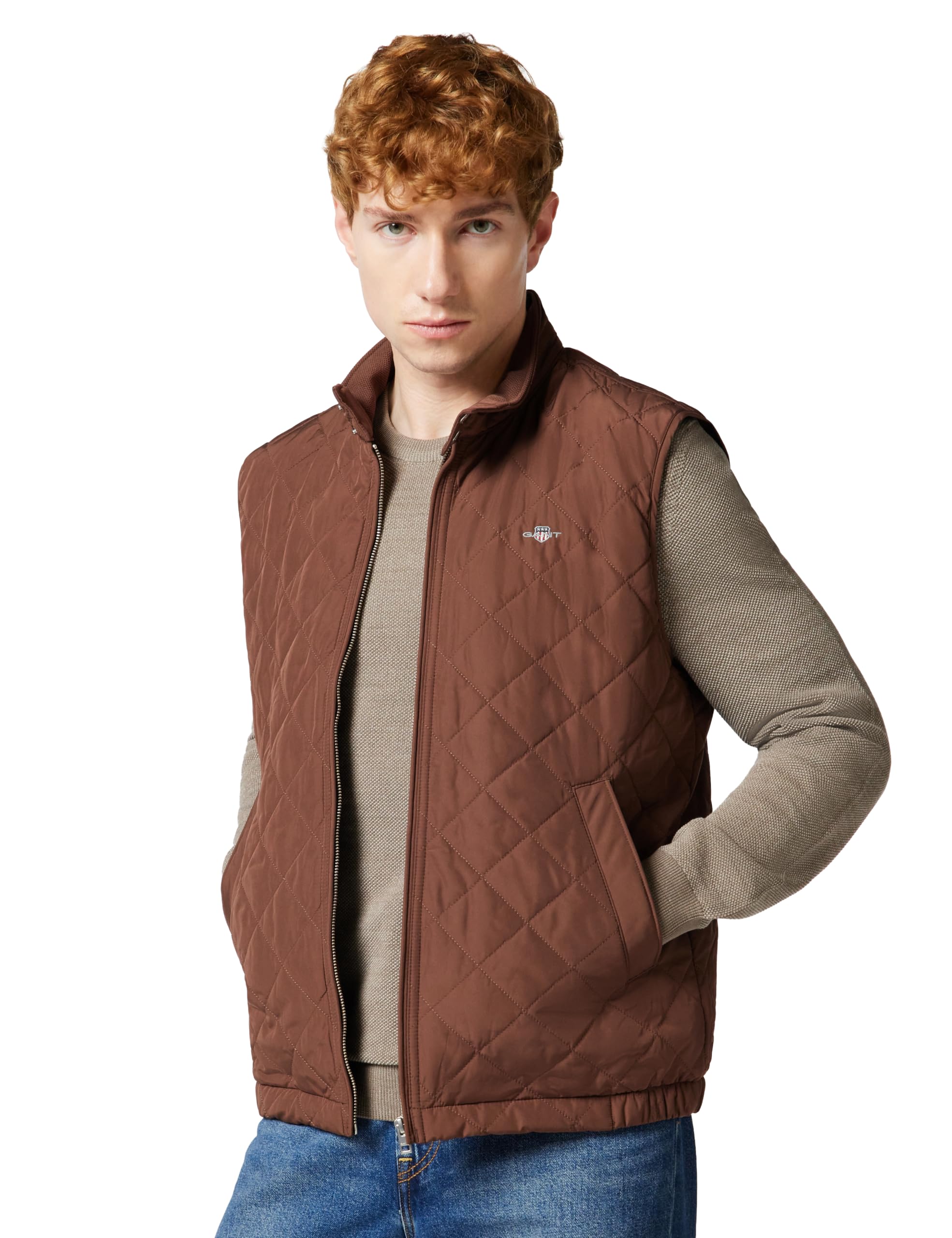 GANT Herren Quilted Windcheater Vest Weste (1er Pack)