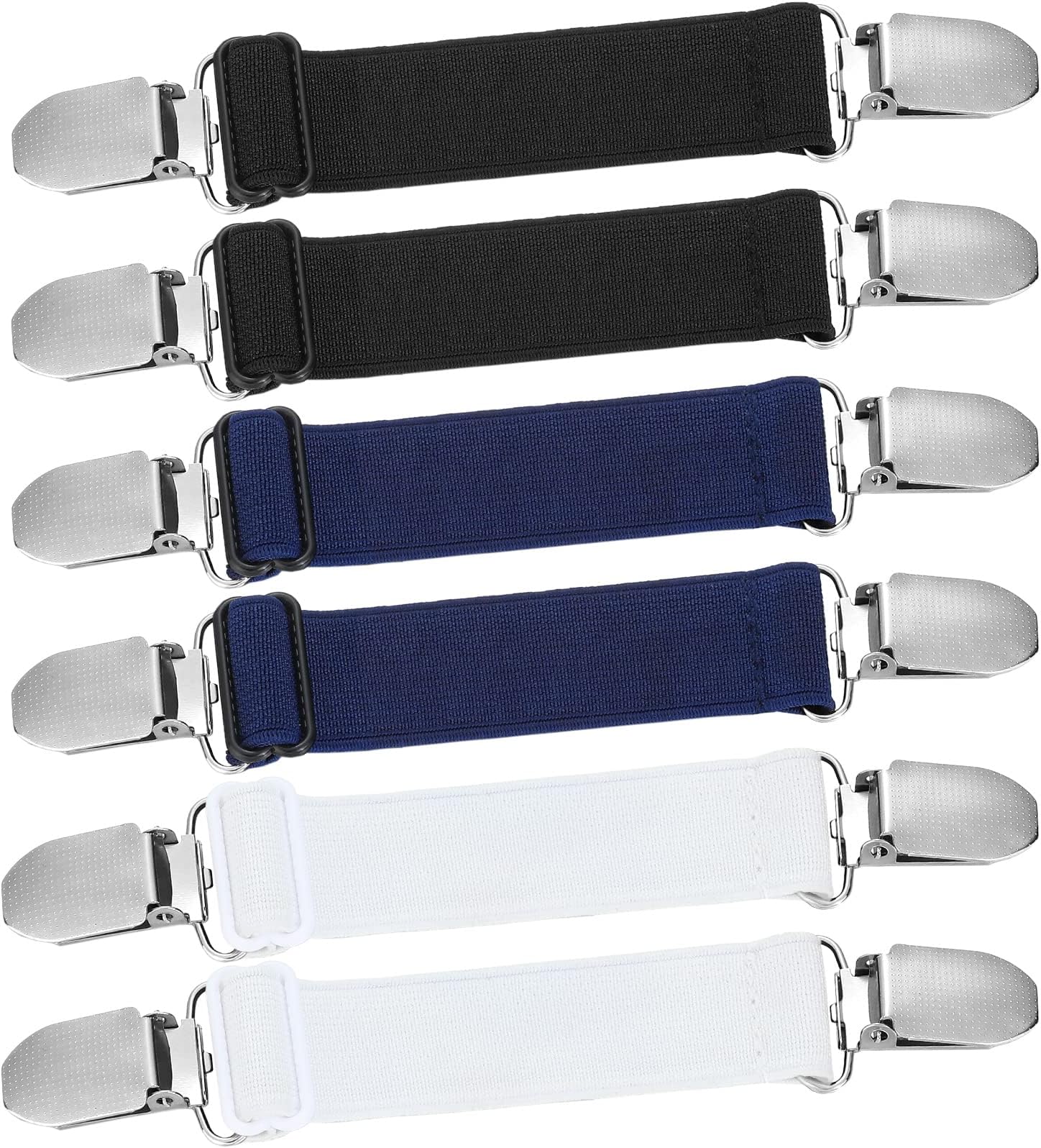 6 Pcs Pant Waist Tightener Waist Cinch Clip Belt Adjustable Elastic Sandal Straps Pant Clip Women Men