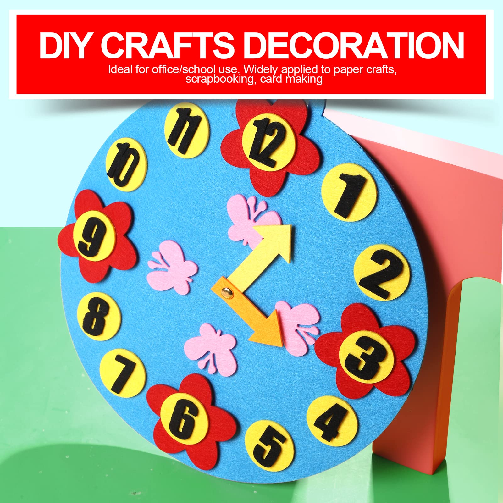 500 mini sujetadores de papel, HNYYZL sujetadores de latón de metal con caja, decoración de papel, arte DIY (dorado 0.3x0.6 pulgadas)