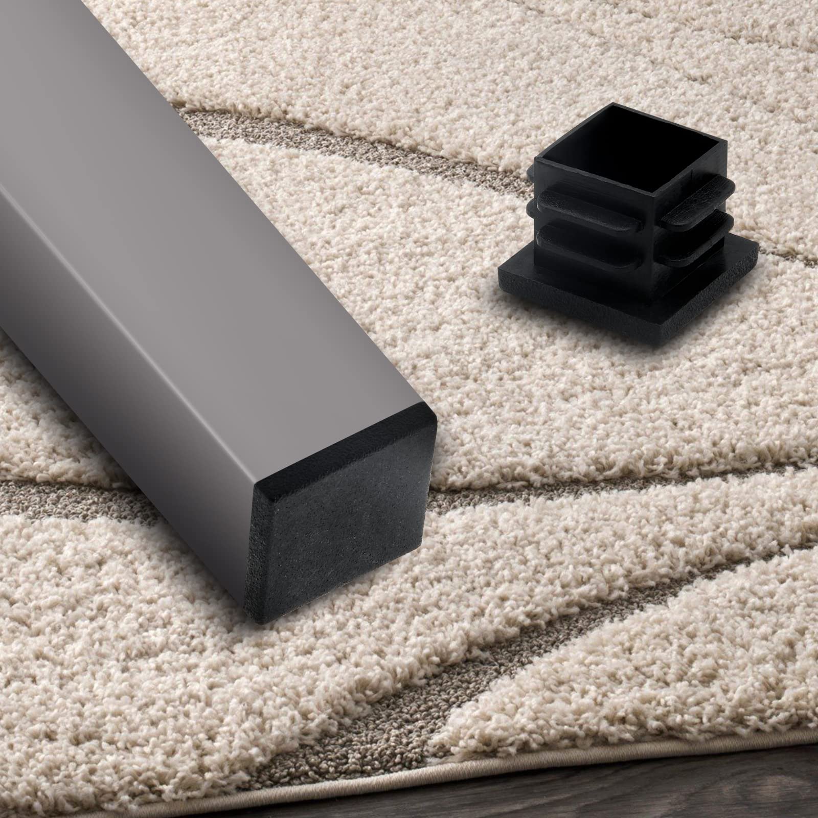 Square Tubing Square Plastic Plug 3/4 Inch Pocadom 50pcs Tubing Plug ...