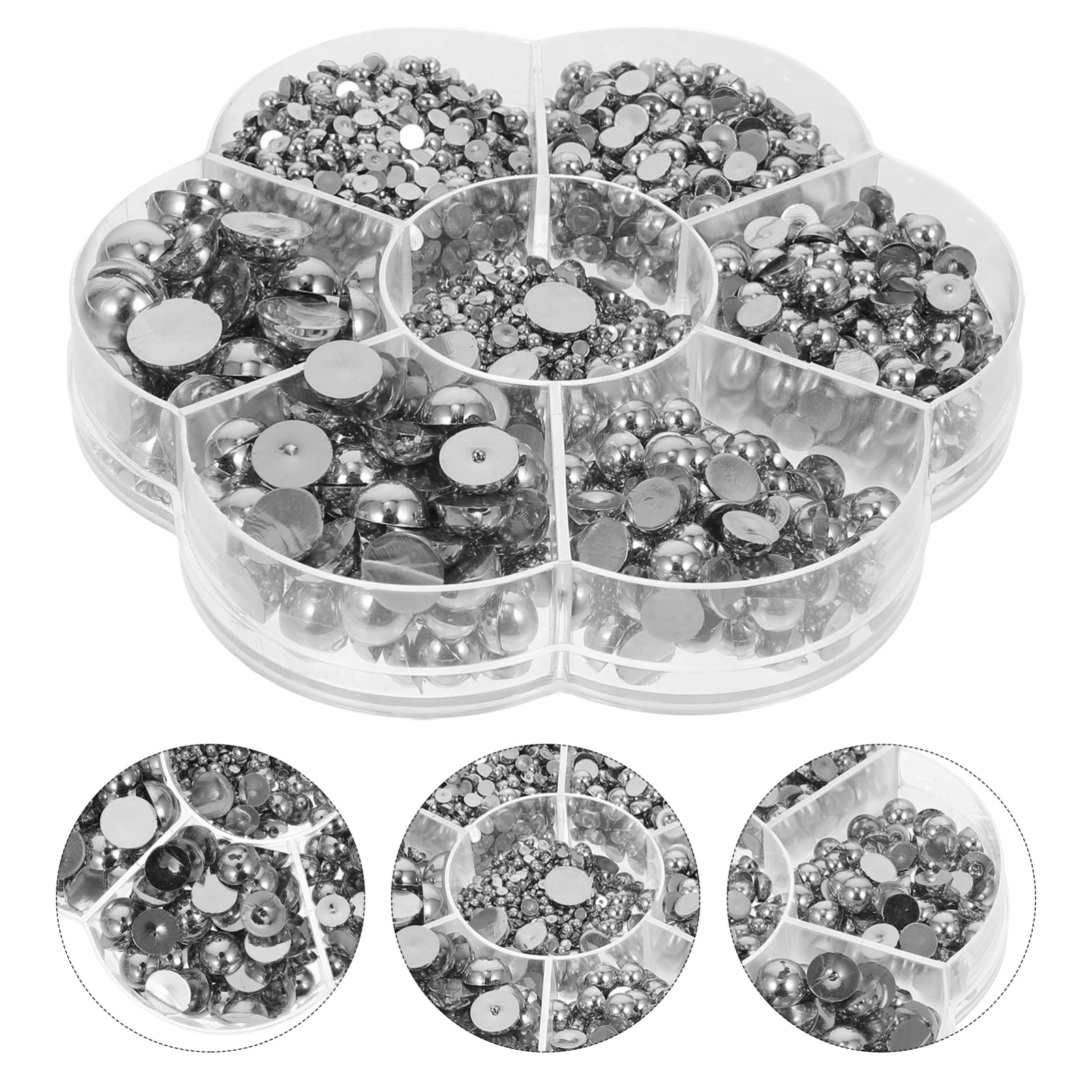 Charms Semicircolari in Resina Effetto Madreperla 1 Box 2/3/4/5/6/8/10mm