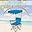 Homcosan Folding Camping Chair with Shade Canopy and Cup Holder Beach Chair with Canopy Shade Thicken 600D Oxford Portable Chairs Heavy Duty Support 330lbs for Outdoor