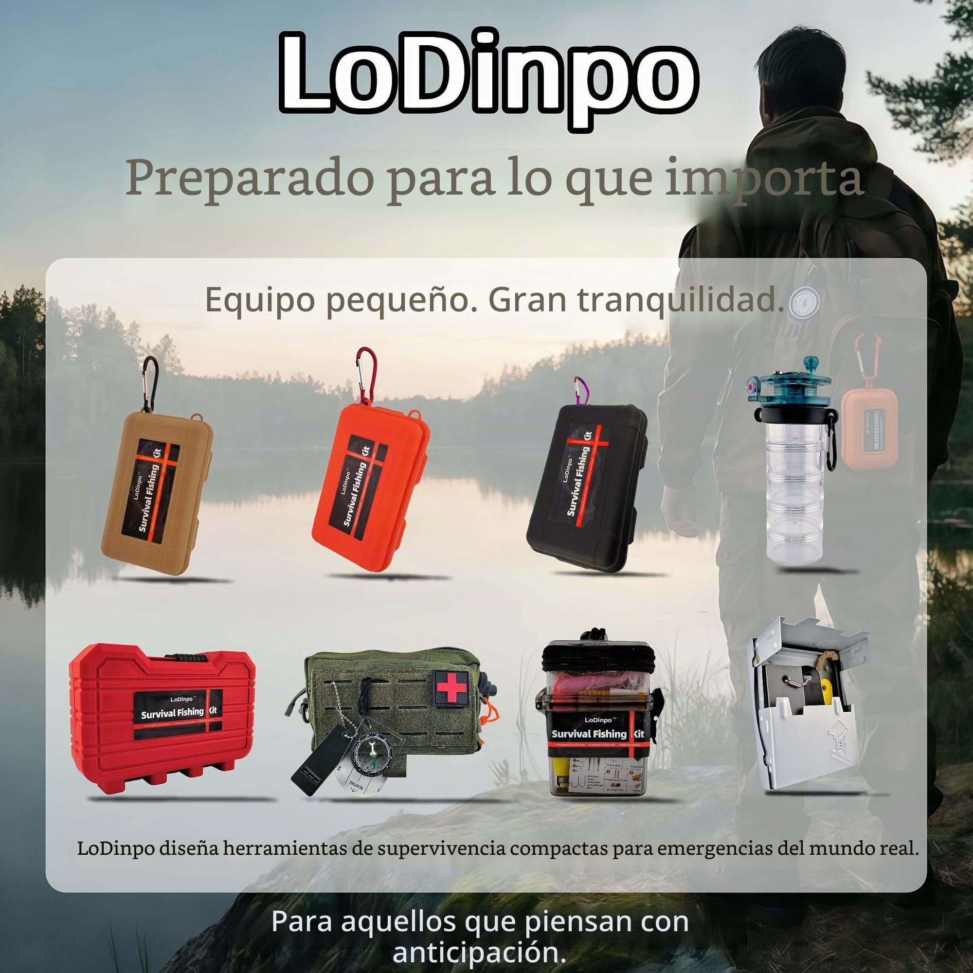 Mini kit de pesca de supervivencia, caja de aparejos de pesca de emergencia, caja de pesca al aire libre, juego de pesca de viaje, fiesta, pesca, caja de zapatos, surf, supervivencia