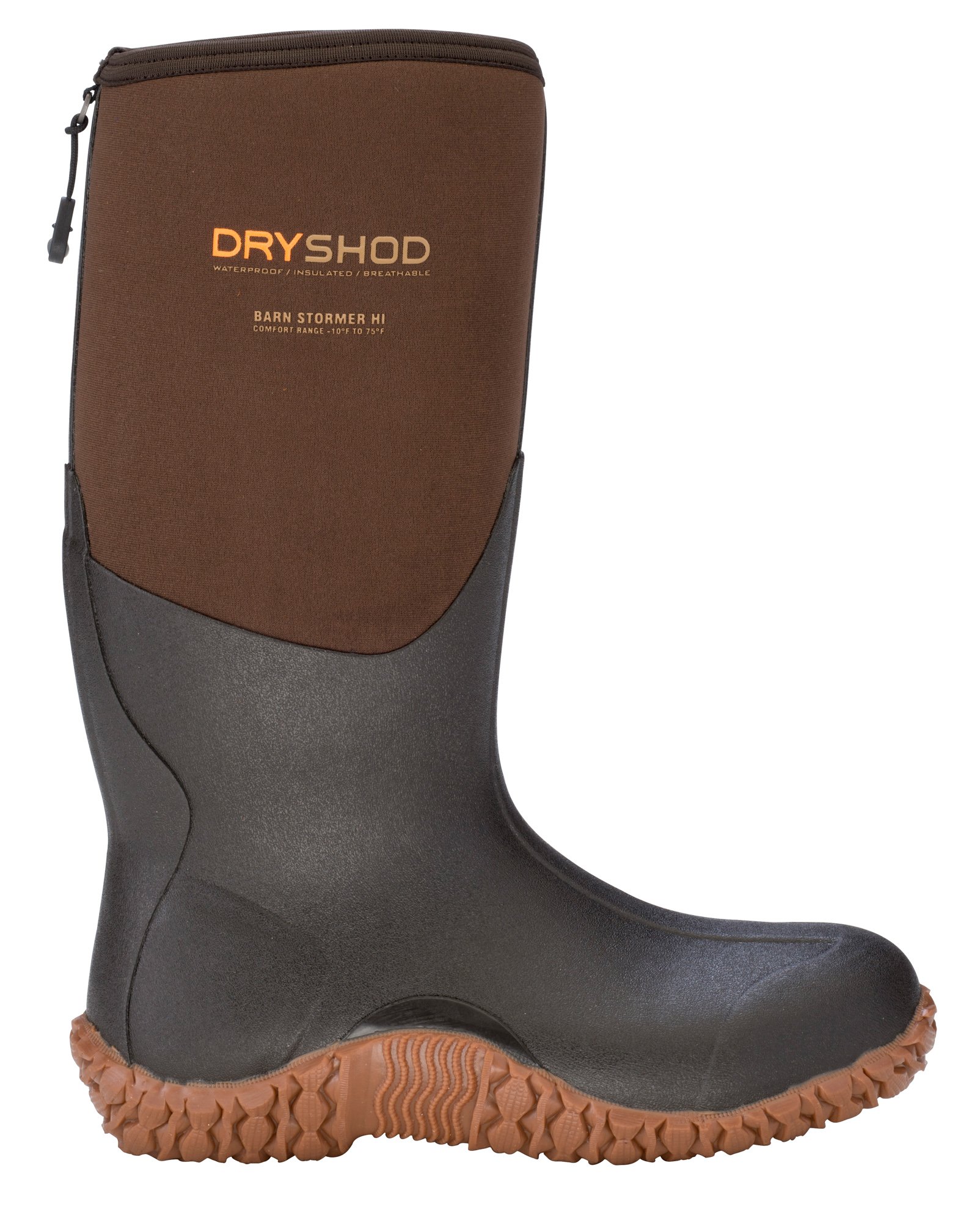 DRYSHOD Mens Barnstormer Hi, Color: Brown/Peanut, Size: 13 (BSM-MH-BR-13)