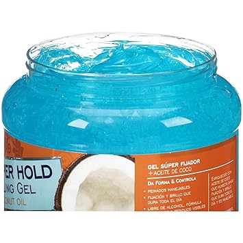 Amazon Com La Bella Super Hold Styling Gel Coconut Oil 35 3oz Beauty Personal Care