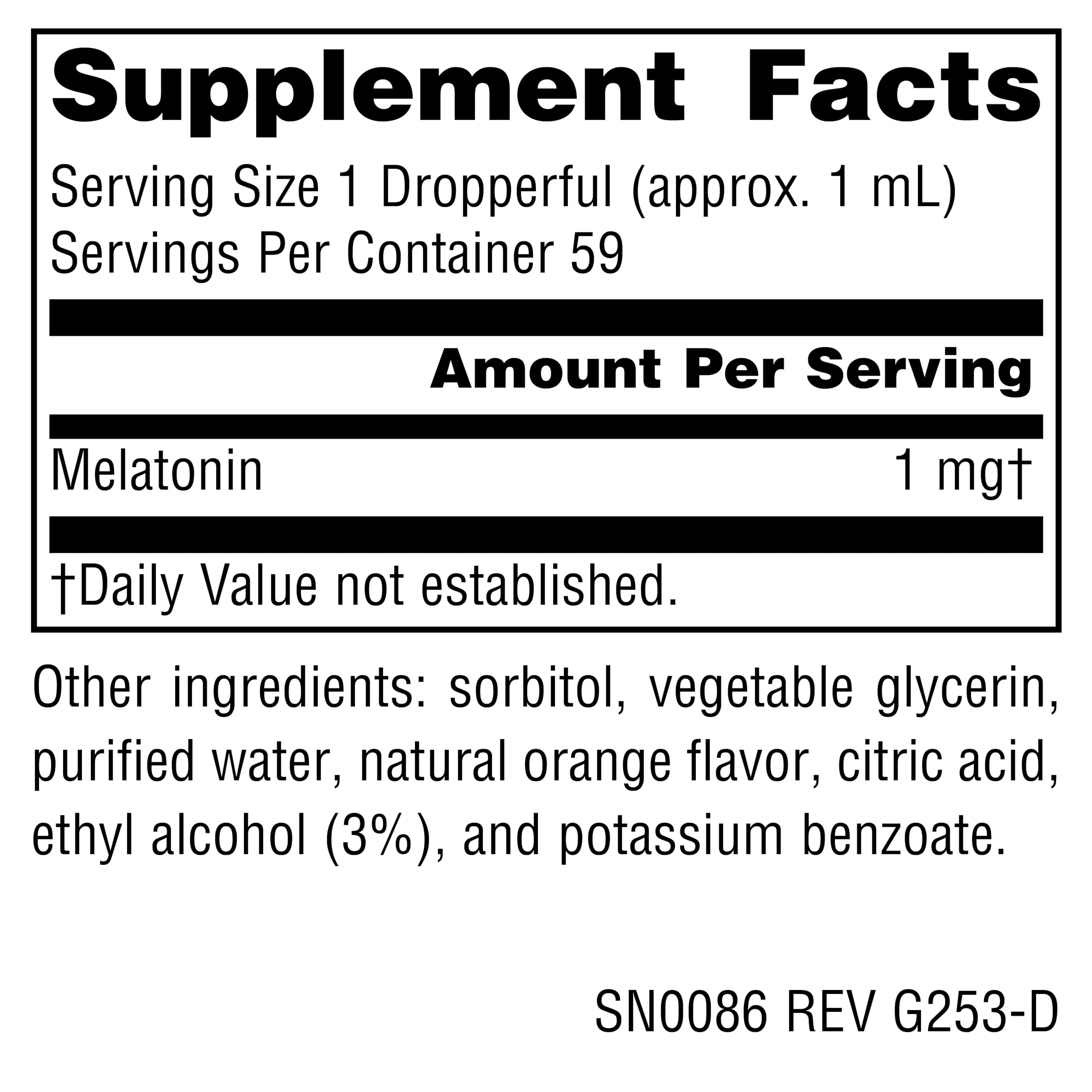 Source Naturals Melatonin* - 1 mg, 2 Fluid oz — Amazon image 2