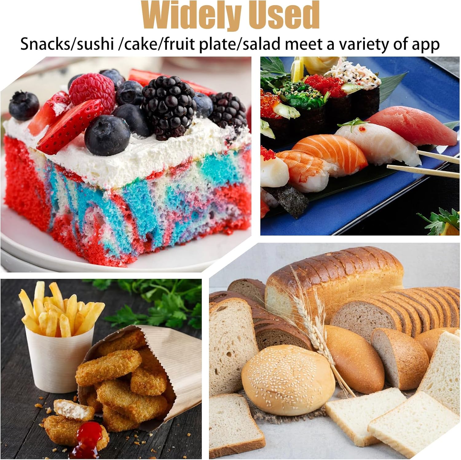 100 Pcs 4.5 Inch Disposable Square Palm Leaf Bowls, Bamboo Plates Disposable, Wood Plates for Party, Wedding, Appetizer, Dessert, Catering, and Home Use