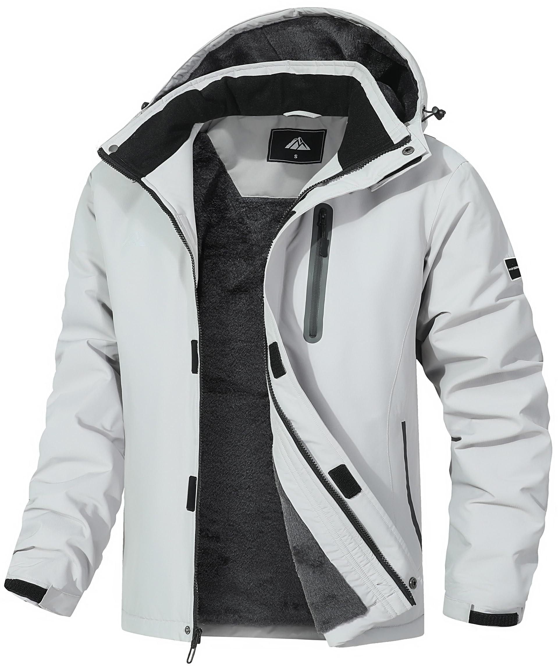 Amazon.com: MAOYSSEN Men's Mountain Ski Jacket Warm Winter Snow Coat ...