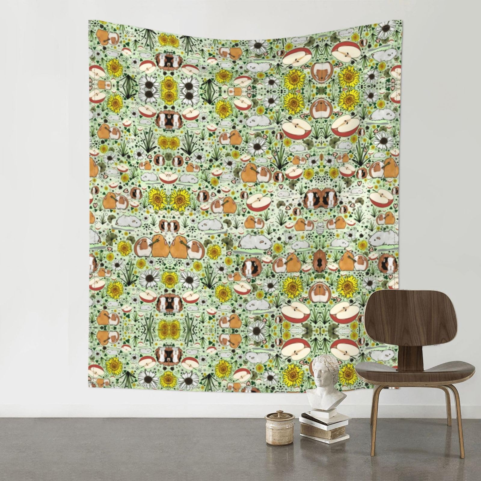 WHJSHOP guinea pig Prints Original Wall Tapestry 60x51in – Boho Throw Blanket for Dorm Decor, Beach Picnic, & Bedroom Layering