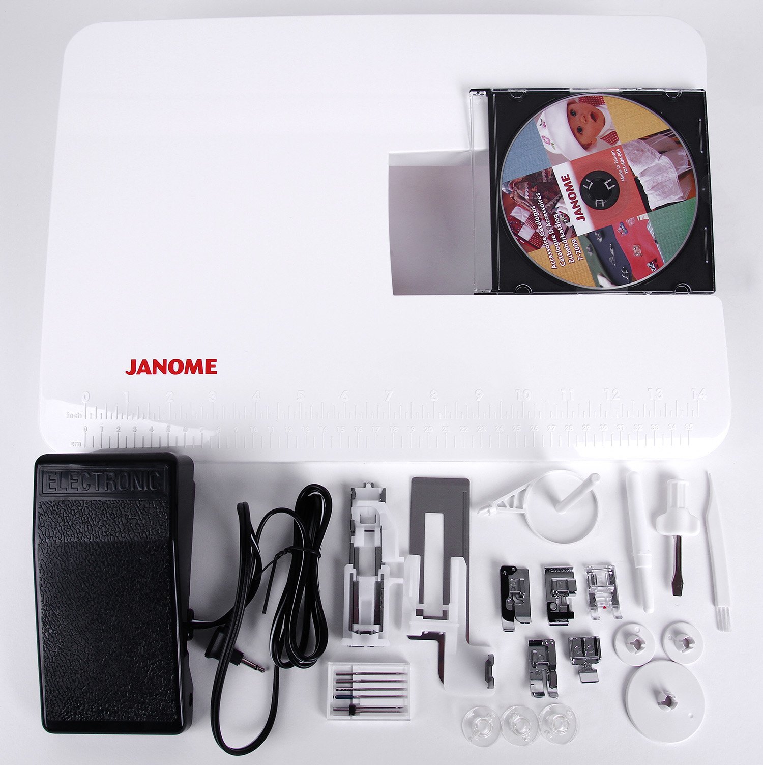 Janome DC 6030 - Máquina de coser (Máquina de coser automática, Blanco, Costura, 5 mm, Eléctrico, 6,8 kg)