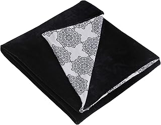 Dream Lab Soft Microfiber Medallion Reversible & Washable Duvet Cover for Weighted Blanket, Charcoal, 48"" x 72""" (DRM629...