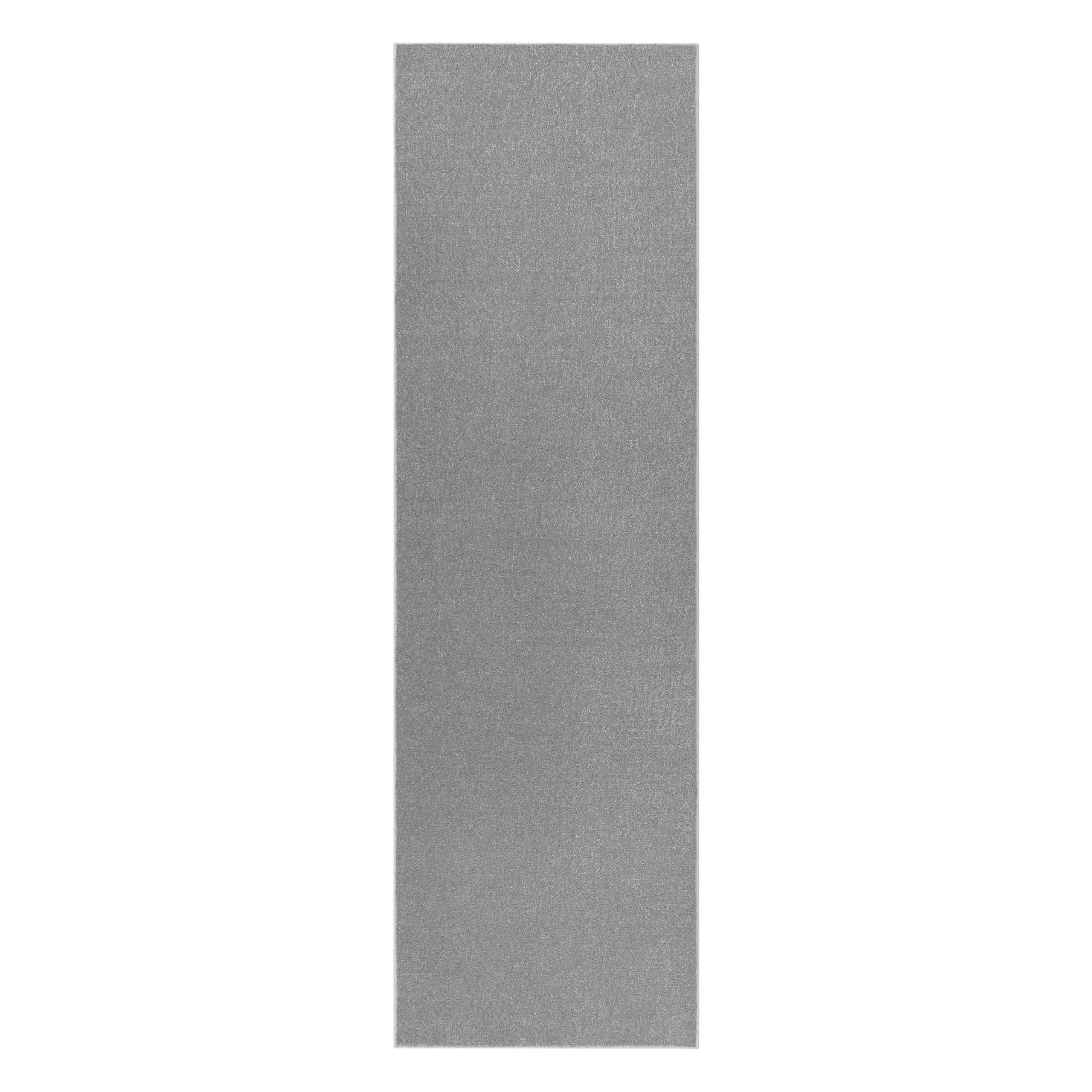 rugsx Tapis de Couloir Eton pour la Cuisine, Le Hall, Le Couloir, l'entrée, Solide, Classique, Argent 70x500 cm