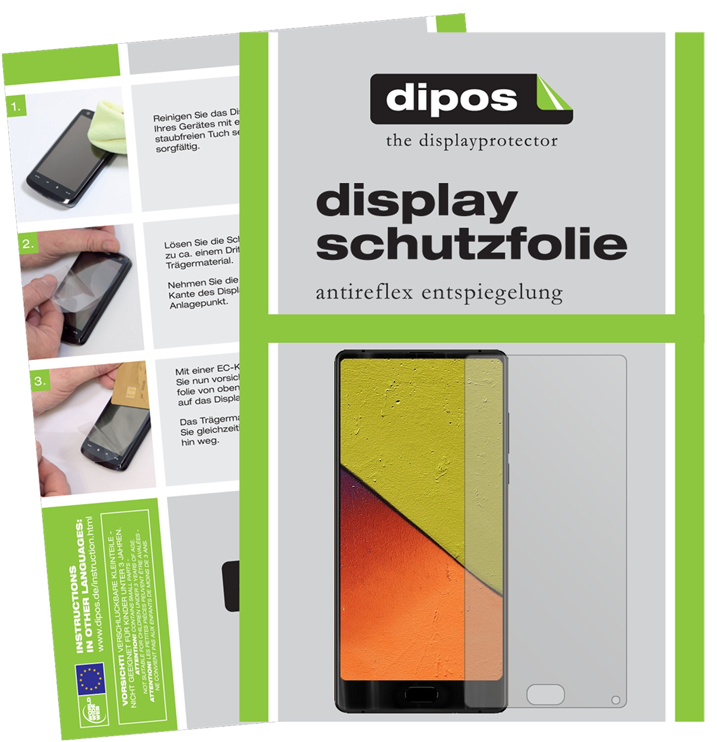 dipos I 3X Pellicola Protettiva Compatibile con Beafon M6 Posteriore