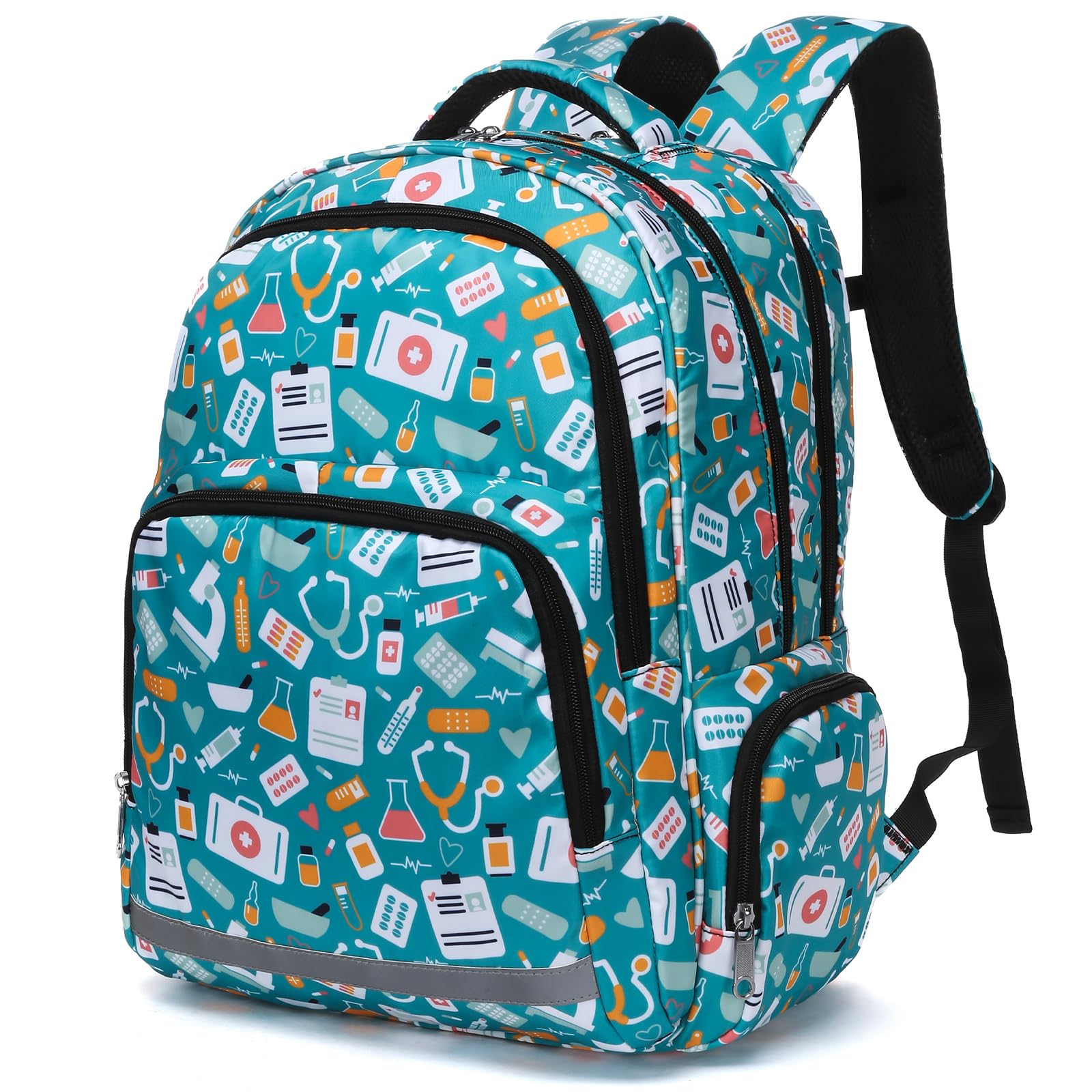 Gatycallaty Nurse Backpack for Women Girls Laptop Work Bag College Nursing Assitant Cna Cma Home Health Hospital Commuter Essentials Gift (green)