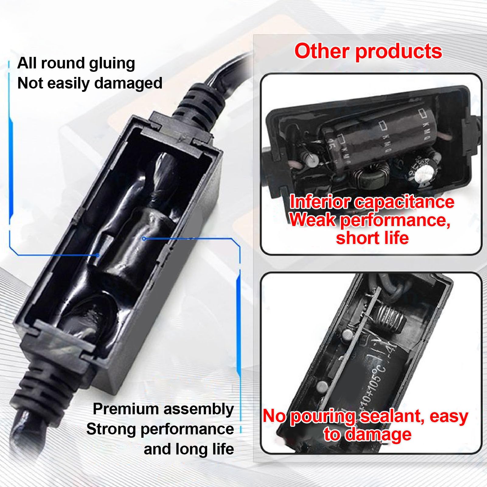 Akozon H4 DECODER CANBUS LED per Fari Sfarfalli, Resistenza di Carico DC 9-16V, Compatibile