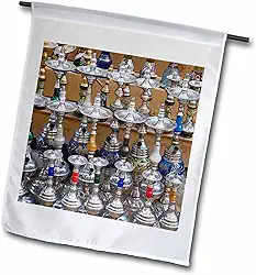 3dRose fl_71649_1 Bandeira de jardim, cachimbos de narguilés na calçada, Luxor, Egito Adam Jones, 30 x 45 cm