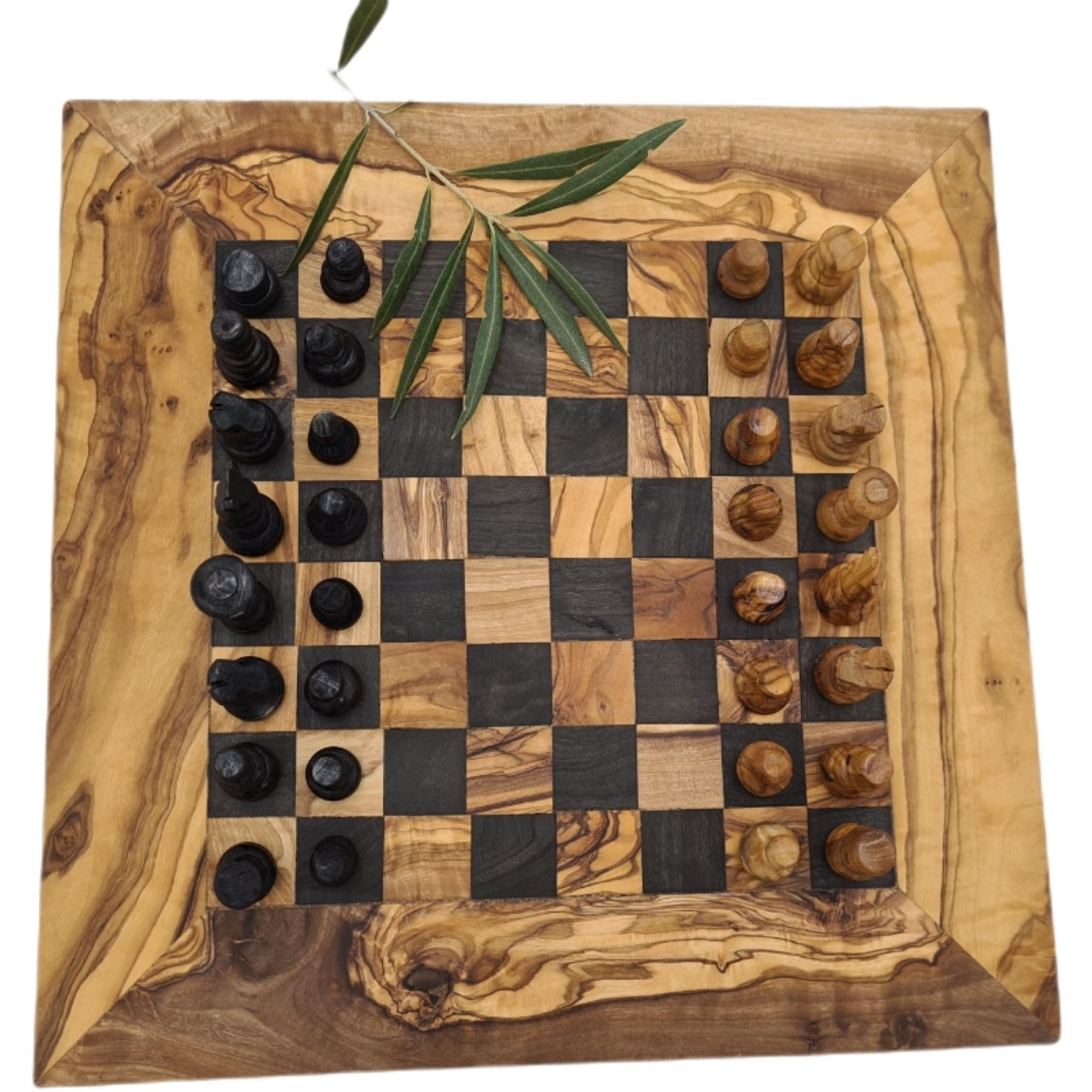 Echiquier Moderne en Bois d'olivier
