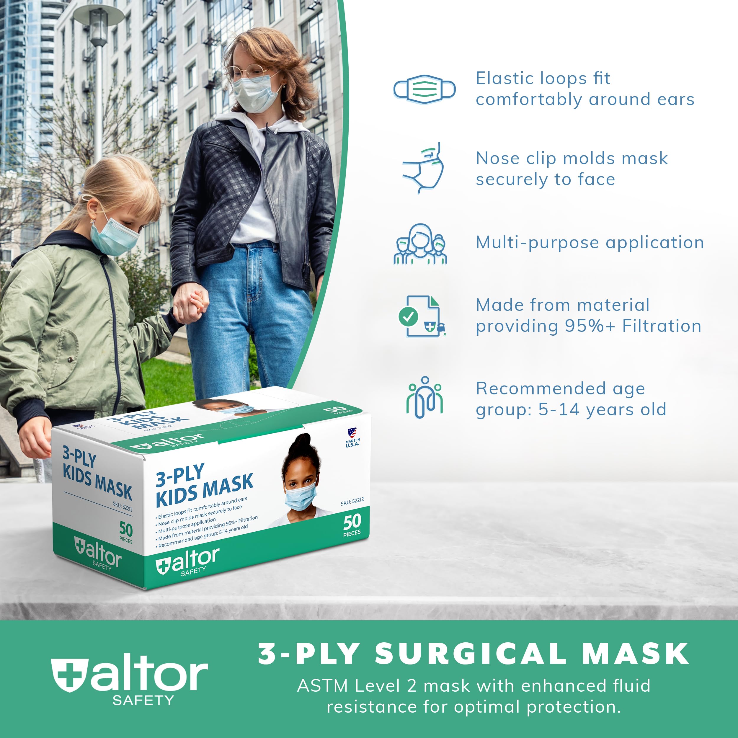 Altor Kids Face Masks - Soft and Made in USA (1)