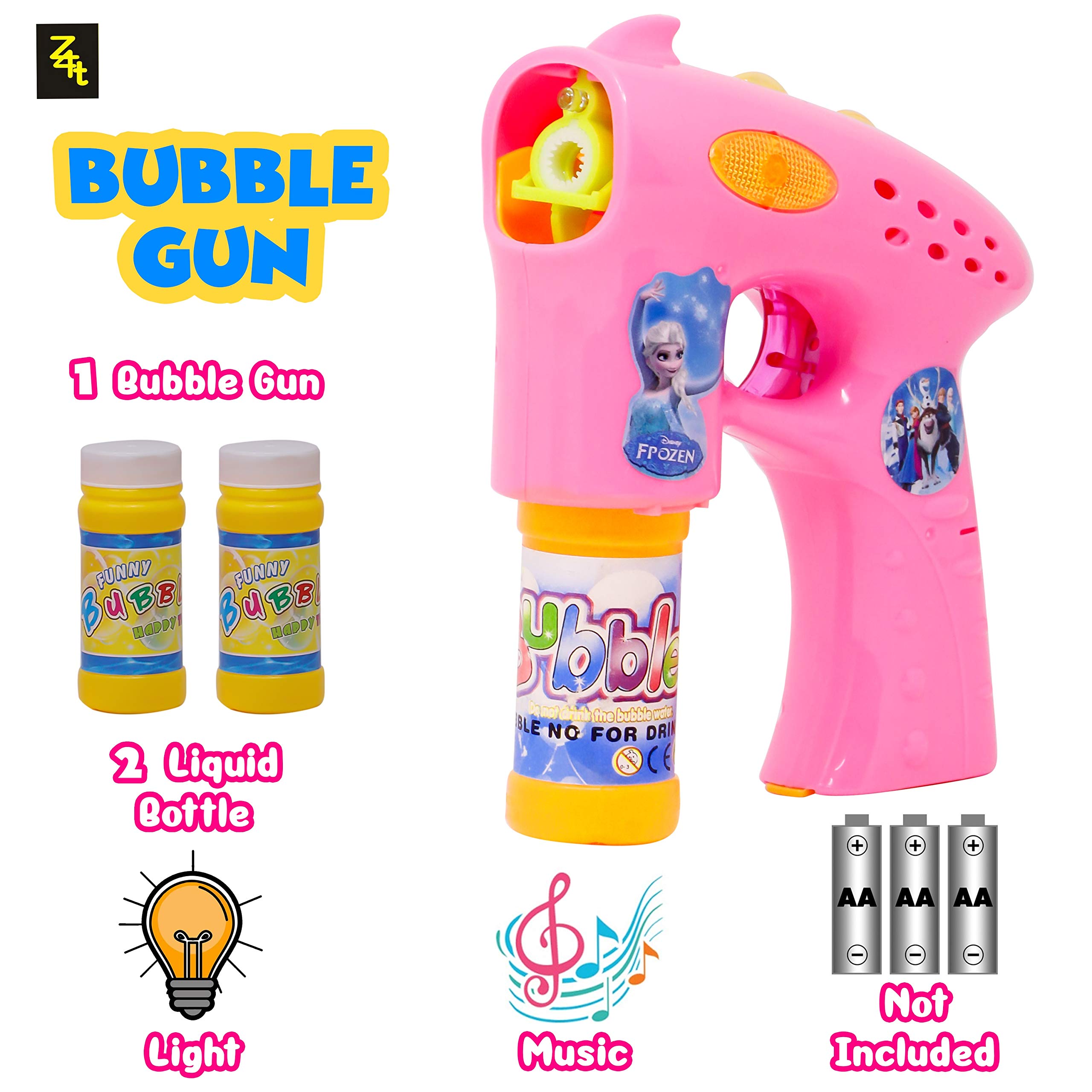 Zest 4 Toyz Fully Automatic Battery Operated Bubble Gun with Bubble