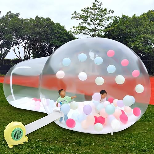Tienda de campaña inflable de burbujas de 10 pies de grado comercial para exteriores, cúpula transparente para acampar, tienda de campaña con