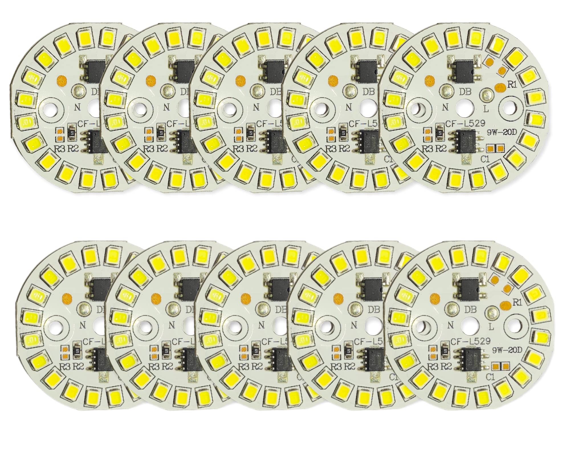 UNIVERSAL HUB 9W Dob 10Pcs Direct On Board High Brightness Led Light For Bedroom,Kitchen,Bathroom Etc, B22D, Cool White-image-38