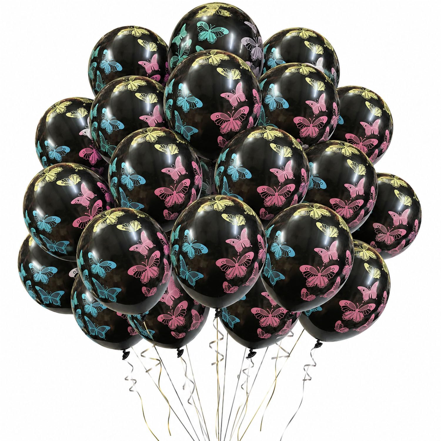Butterfly Theme Latex Balloons pack of 50 Pcs | for Birthday Decoration, Butterfly Theme Party, Bridal Shower, Kids Party-image-30