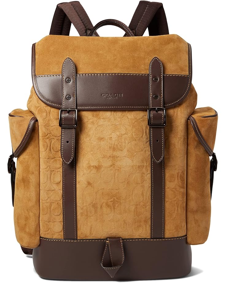 COACH Hitch Backpack in Signature Suede