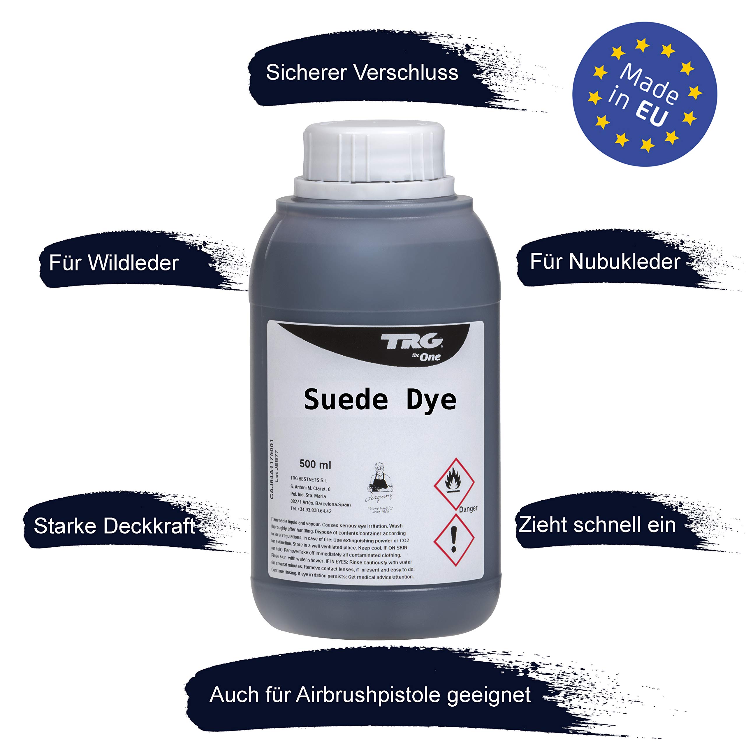TRG The One Suede Dye – Navy Blue Wildlederfarbe, 50 Ml – Einfaches Färben Von Wildleder & Nubuk
