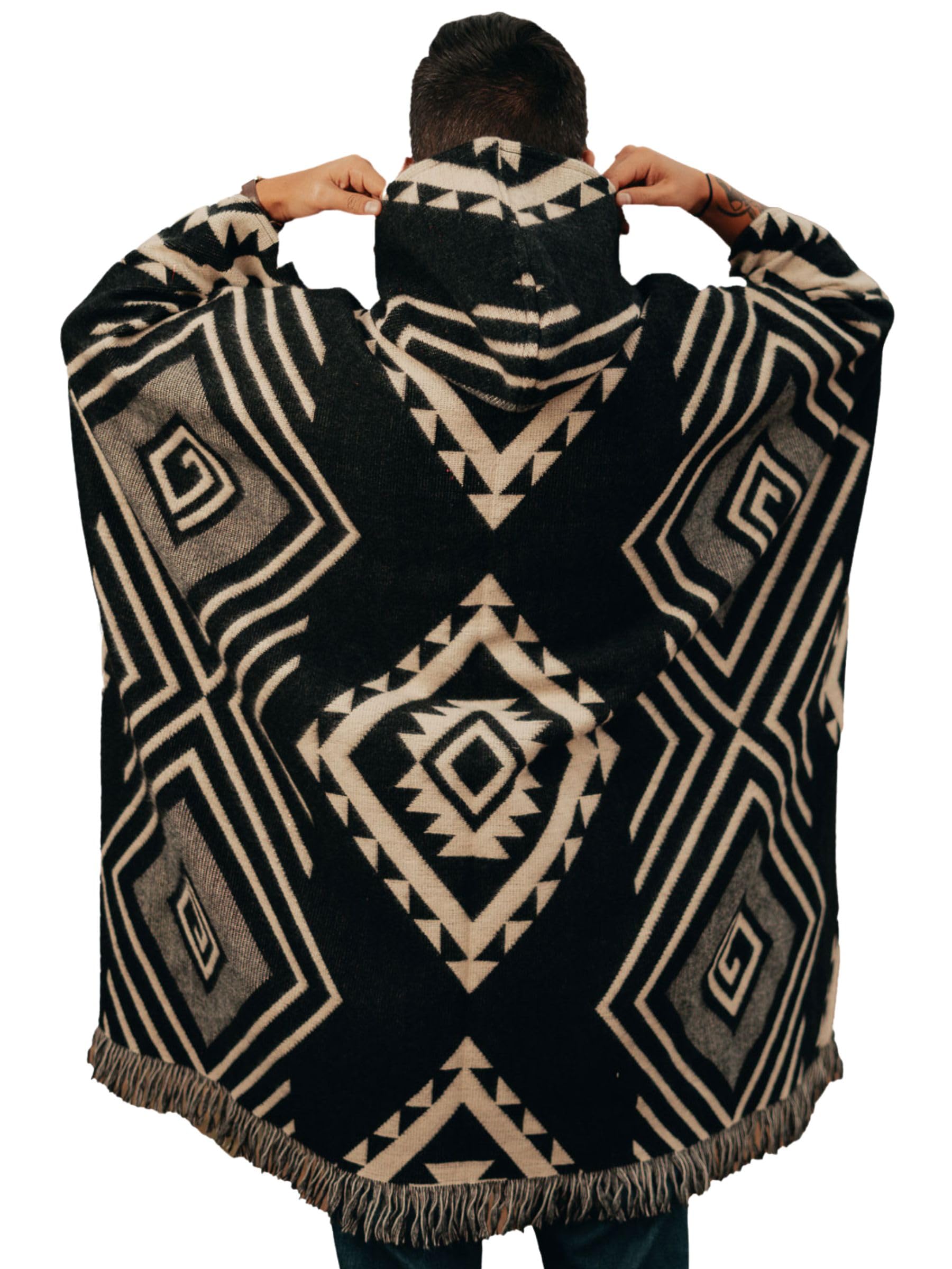 Wool Poncho Men – Handmade Alpaca PONCHO