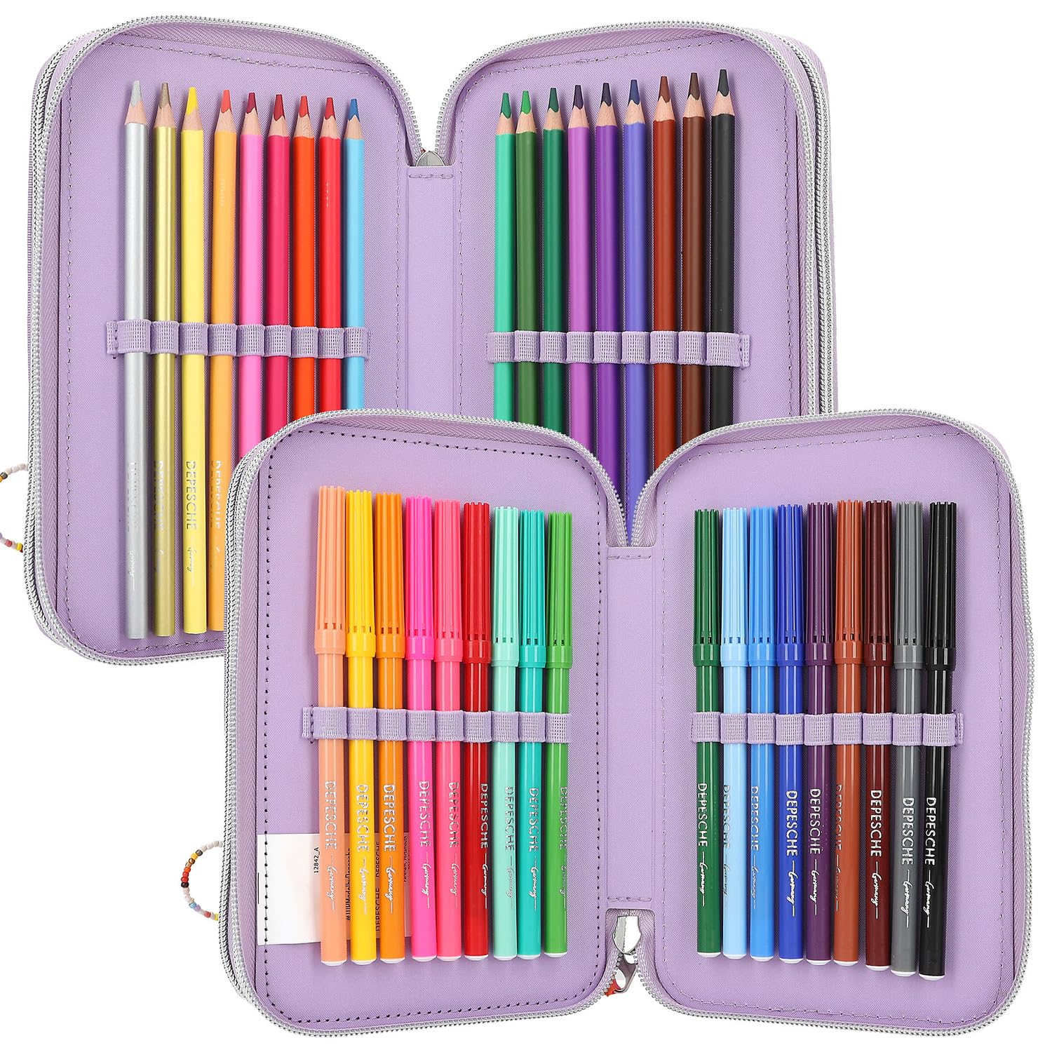 Depesche 12842 TOPModel - Estuche con 3 Compartimentos para Smartphone Joy, Color Lila