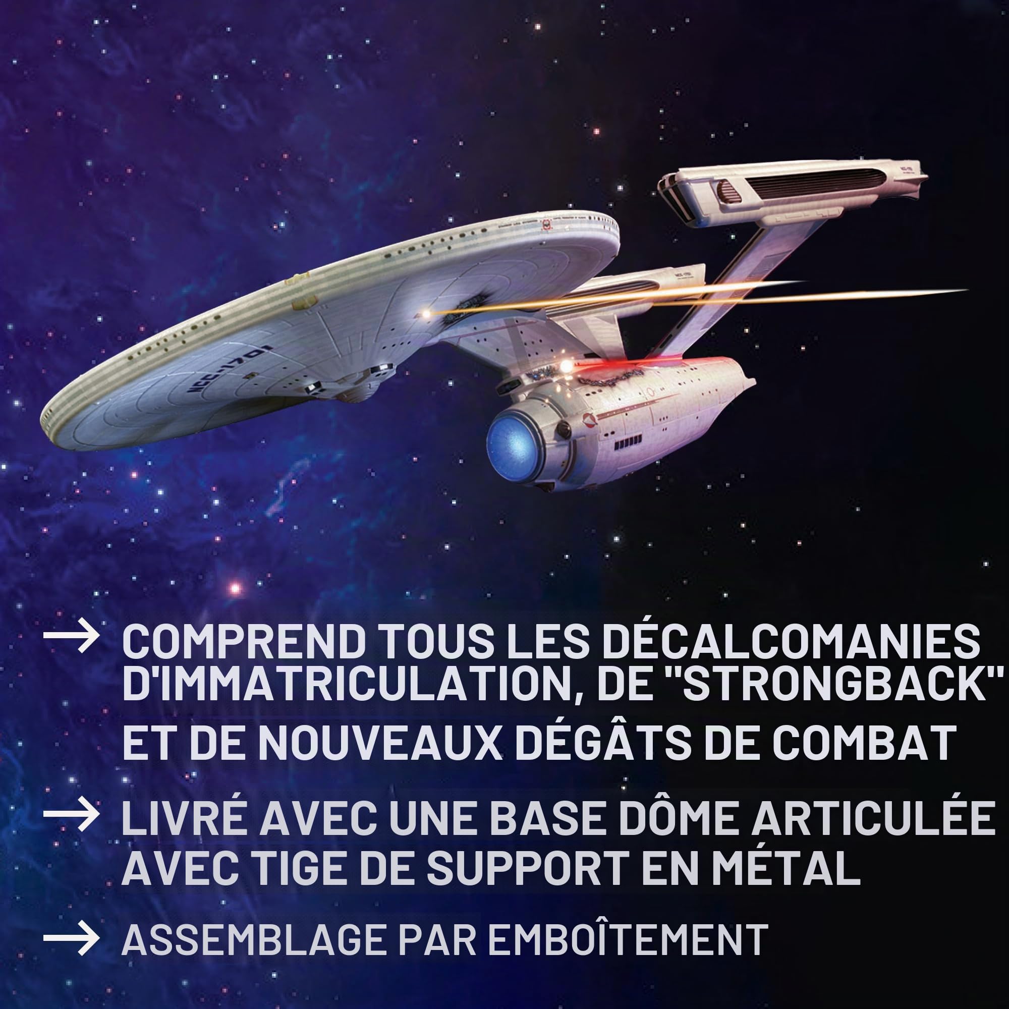Polar Lights POL974 1:1000 U.S.S. Enterprise NCC-1701-Refit-Wrath of Khan Edition