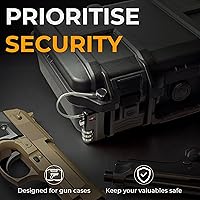 Vista 2 de Professional Gun Case Lock (2 Pack) — TSA Approved Gun Case Lock with Durable & Cut Resistant Alloy Steel Shank Gun Lock — Secure TSA Locks for Gun